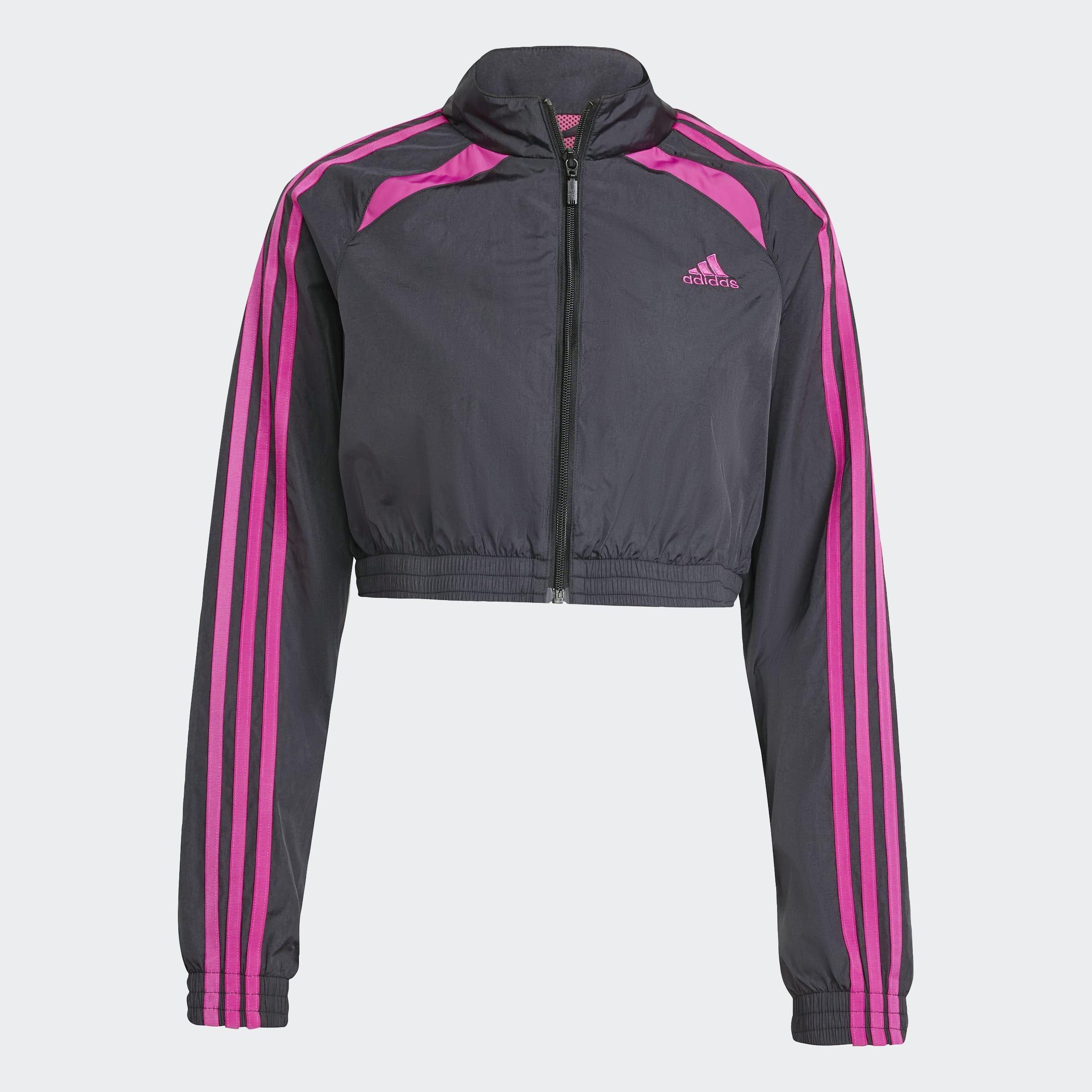 Teamgeist Adicolor Cropped Track Top, Black