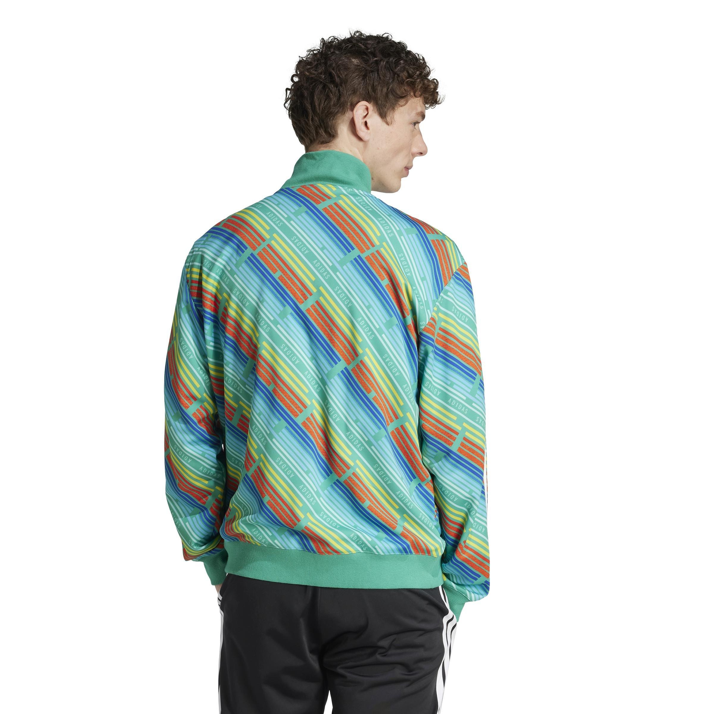 Unisex Emerging Harmony Tiro Track Top, Green, A901_ONE, large image number 2