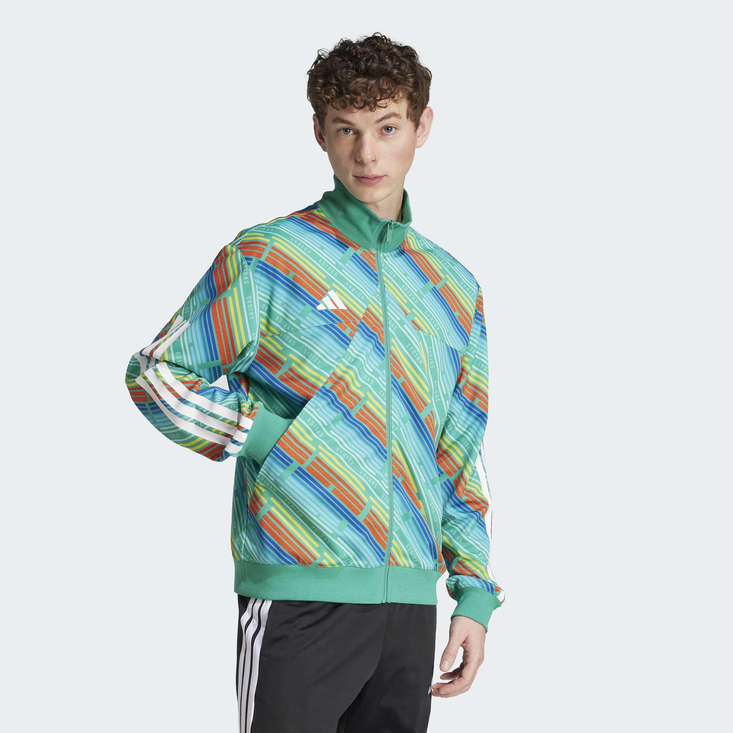 Unisex Emerging Harmony Tiro Track Top, Green, A901_ONE, large image number 14