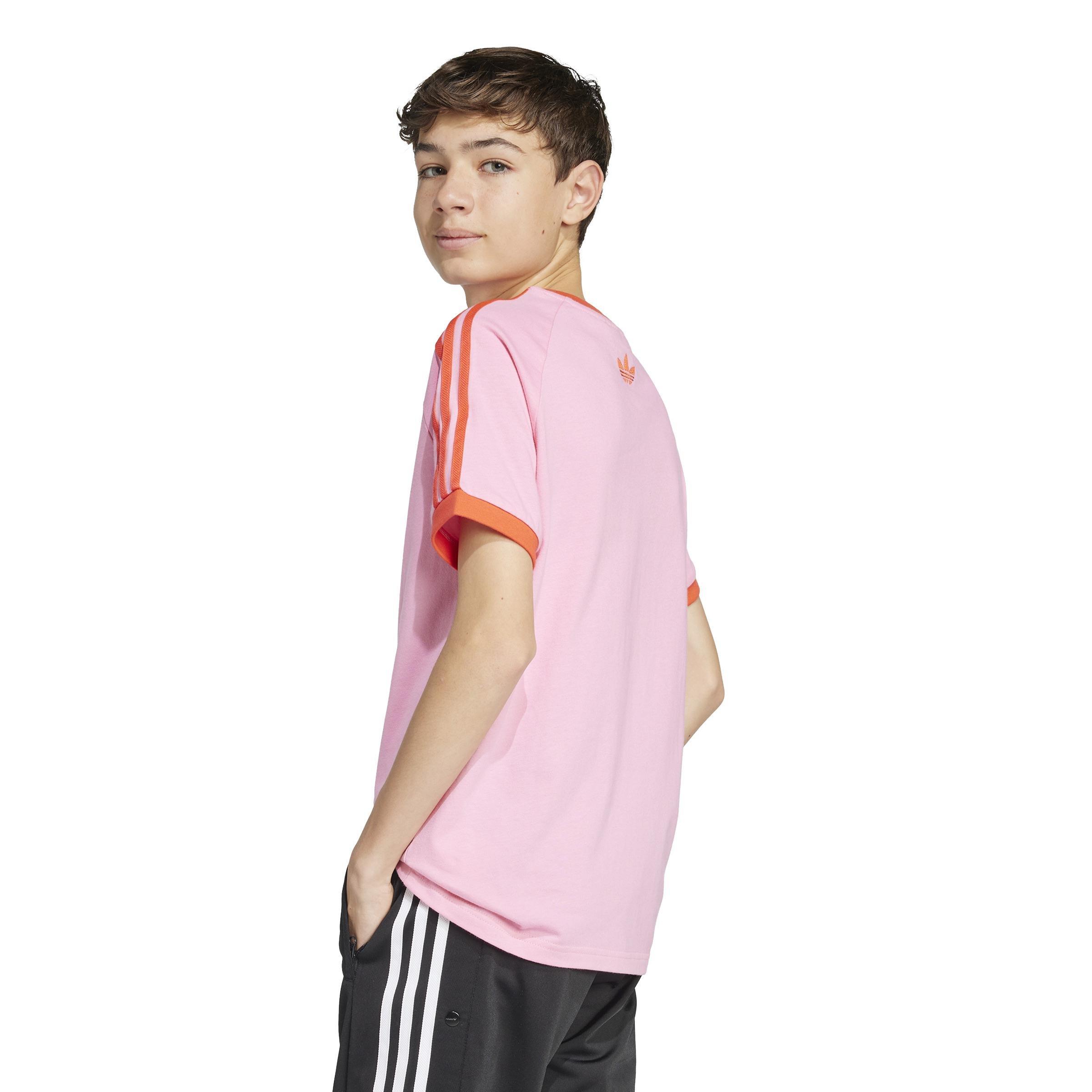 Kids Unisex adidas Originals x Minecraft Graphic T-Shirt, Pink, A901_ONE, large image number 3