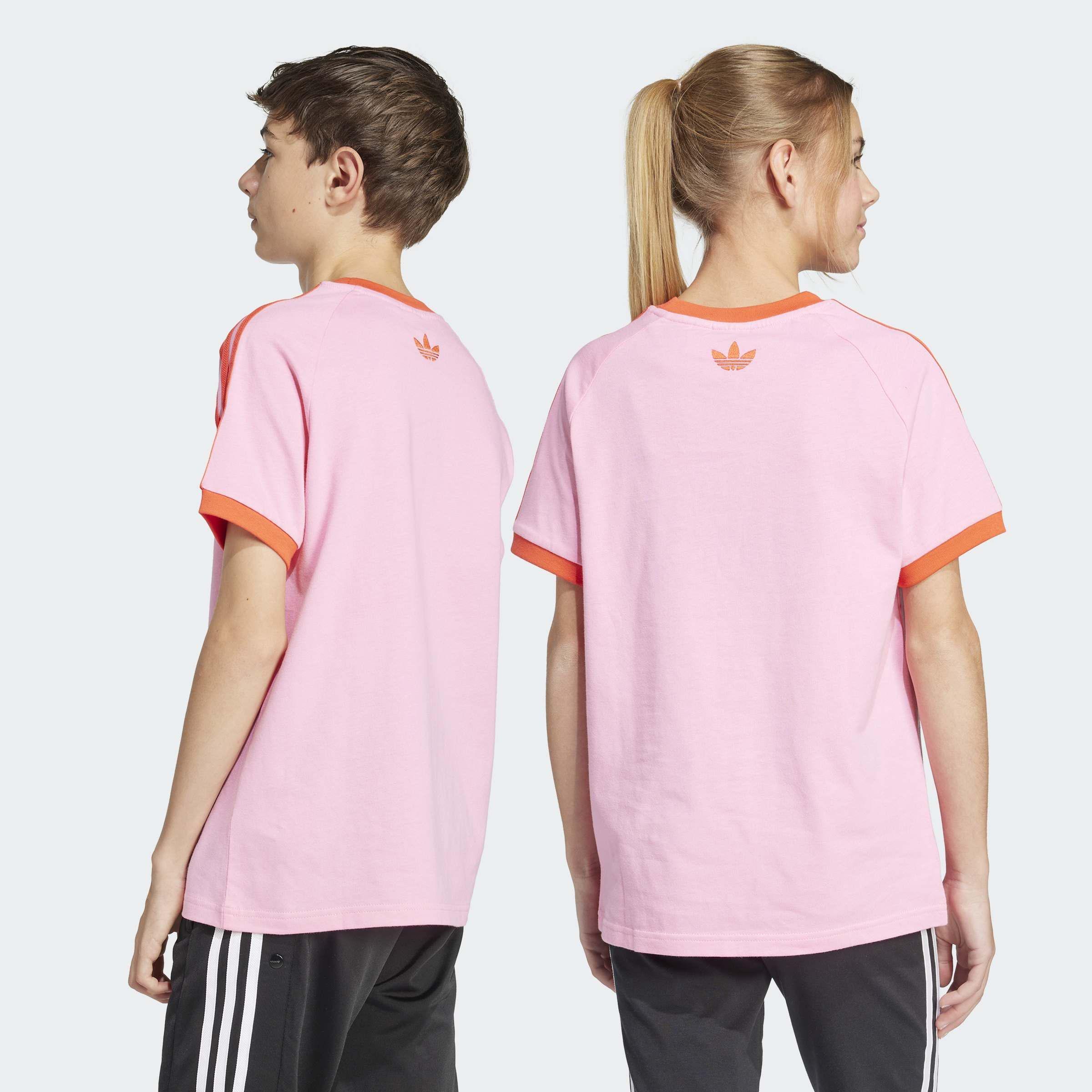 Kids Unisex adidas Originals x Minecraft Graphic T-Shirt, Pink, A901_ONE, large image number 5