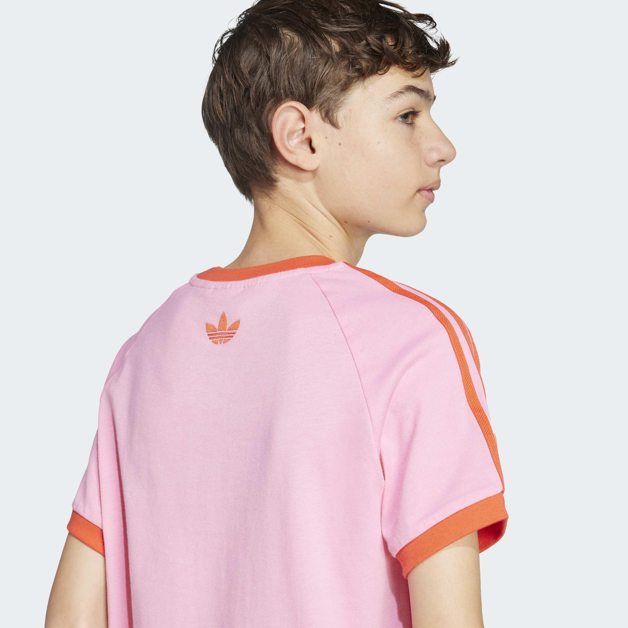 Kids Unisex adidas Originals x Minecraft Graphic T-Shirt, Pink, A901_ONE, large image number 9