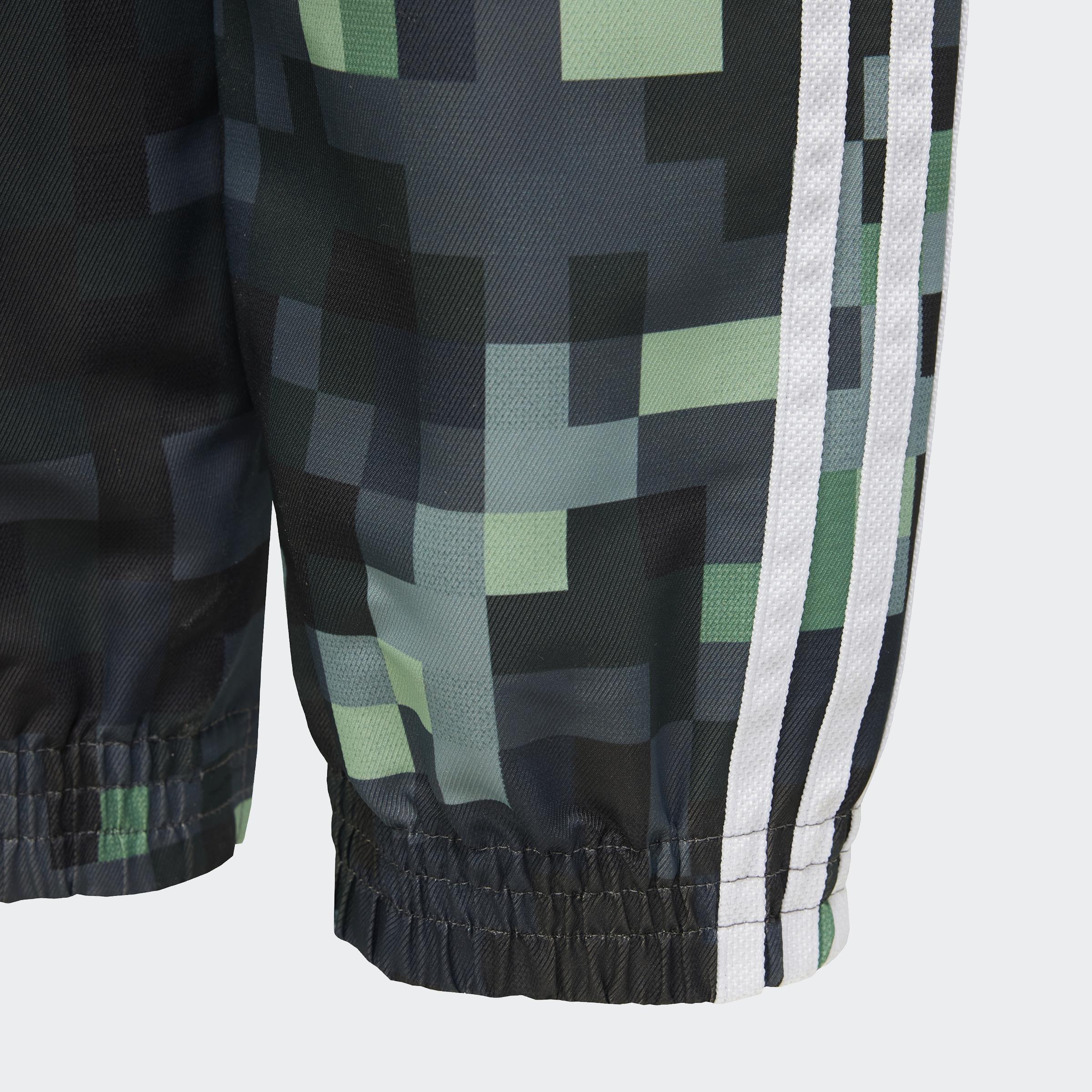 Kids Unisex adidas Originals x Minecraft Track Pants, Green, A901_ONE, large image number 9