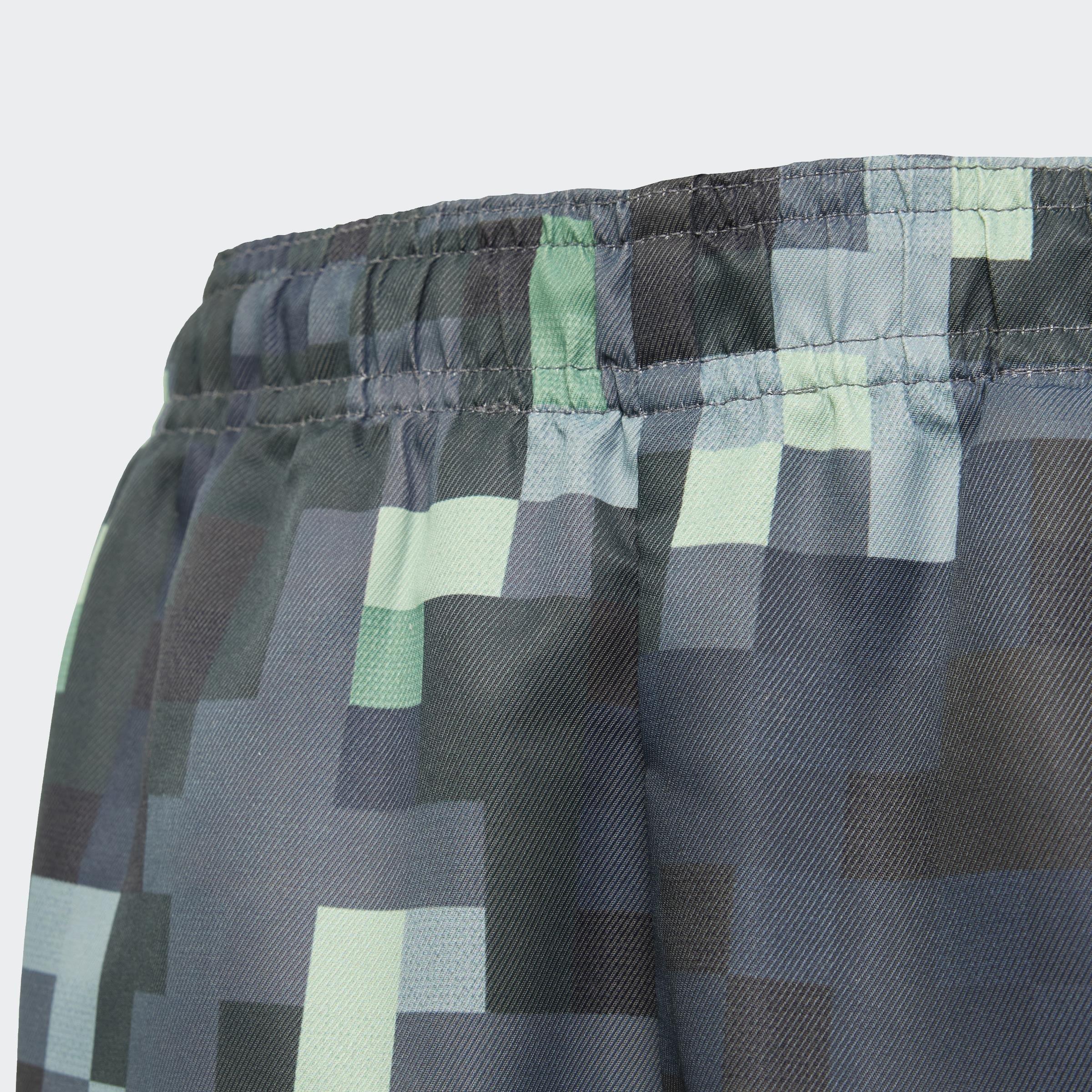 Kids Unisex adidas Originals x Minecraft Track Pants, Green, A901_ONE, large image number 10