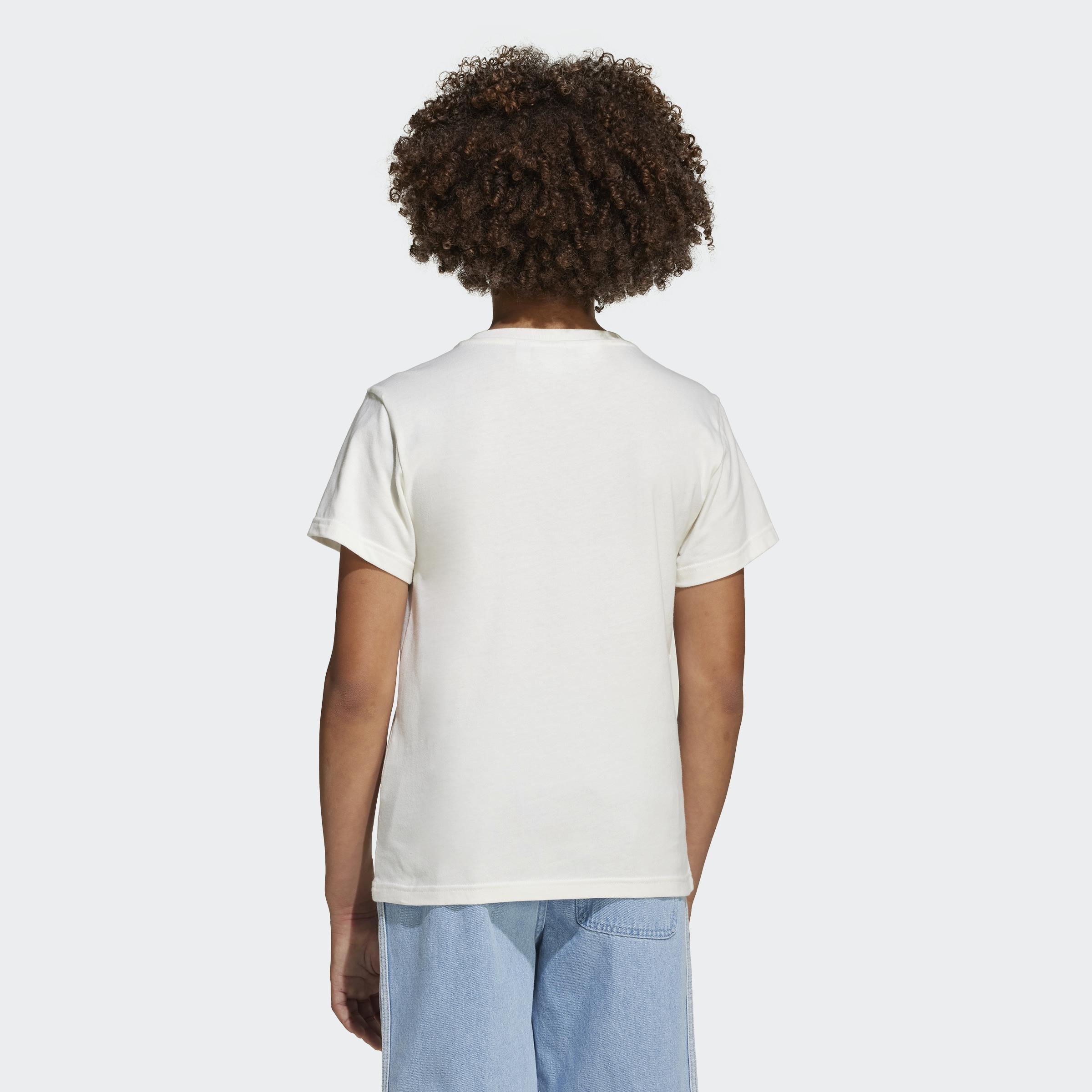 Kids Unisex adidas Originals x Minecraft Graphic Tee, White, A901_ONE, large image number 5