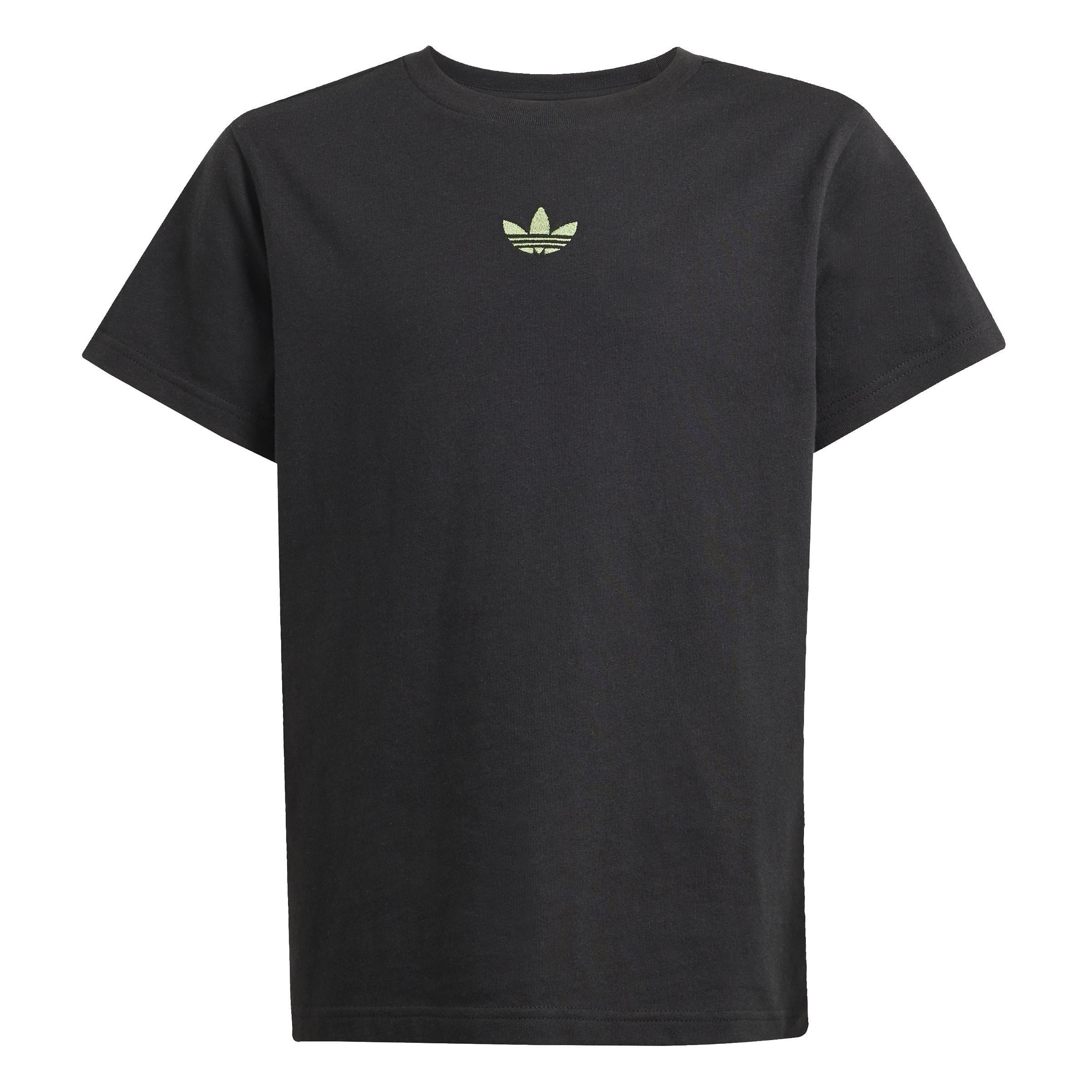 Kids Unisex adidas Originals x Minecraft Graphic T-Shirt, Black, A901_ONE, large image number 0