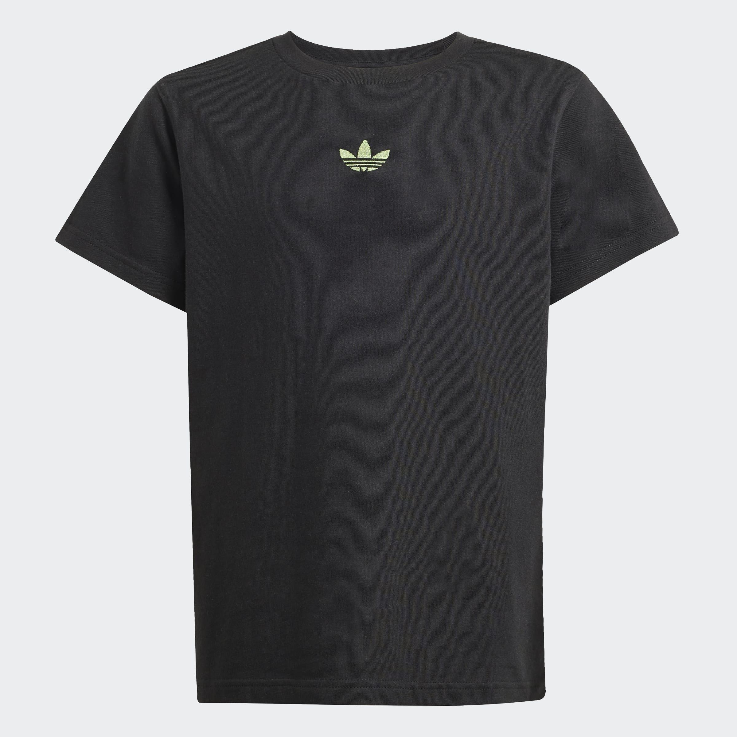 Kids Unisex adidas Originals x Minecraft Graphic T-Shirt, Black, A901_ONE, large image number 1