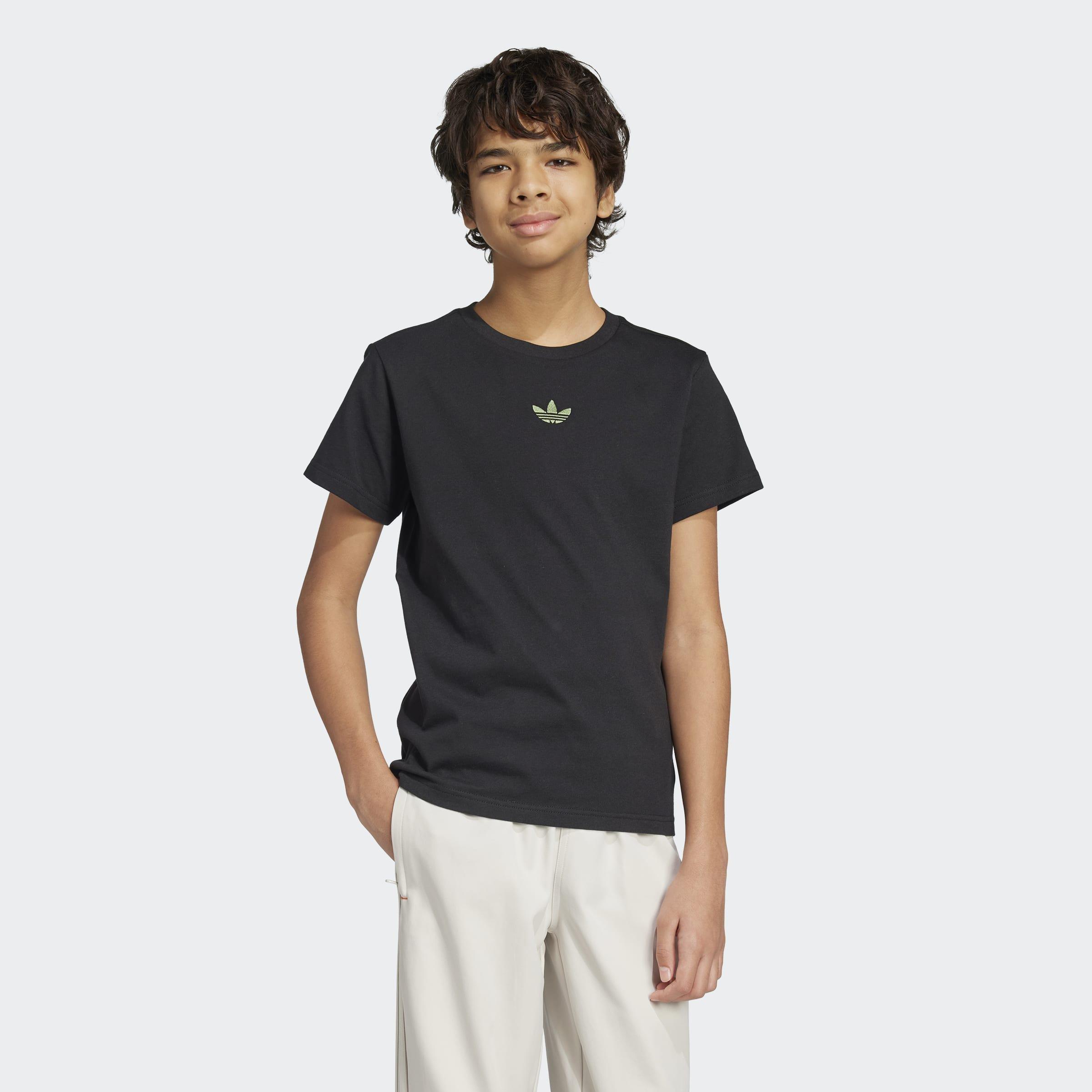 Kids Unisex adidas Originals x Minecraft Graphic T-Shirt, Black, A901_ONE, large image number 13