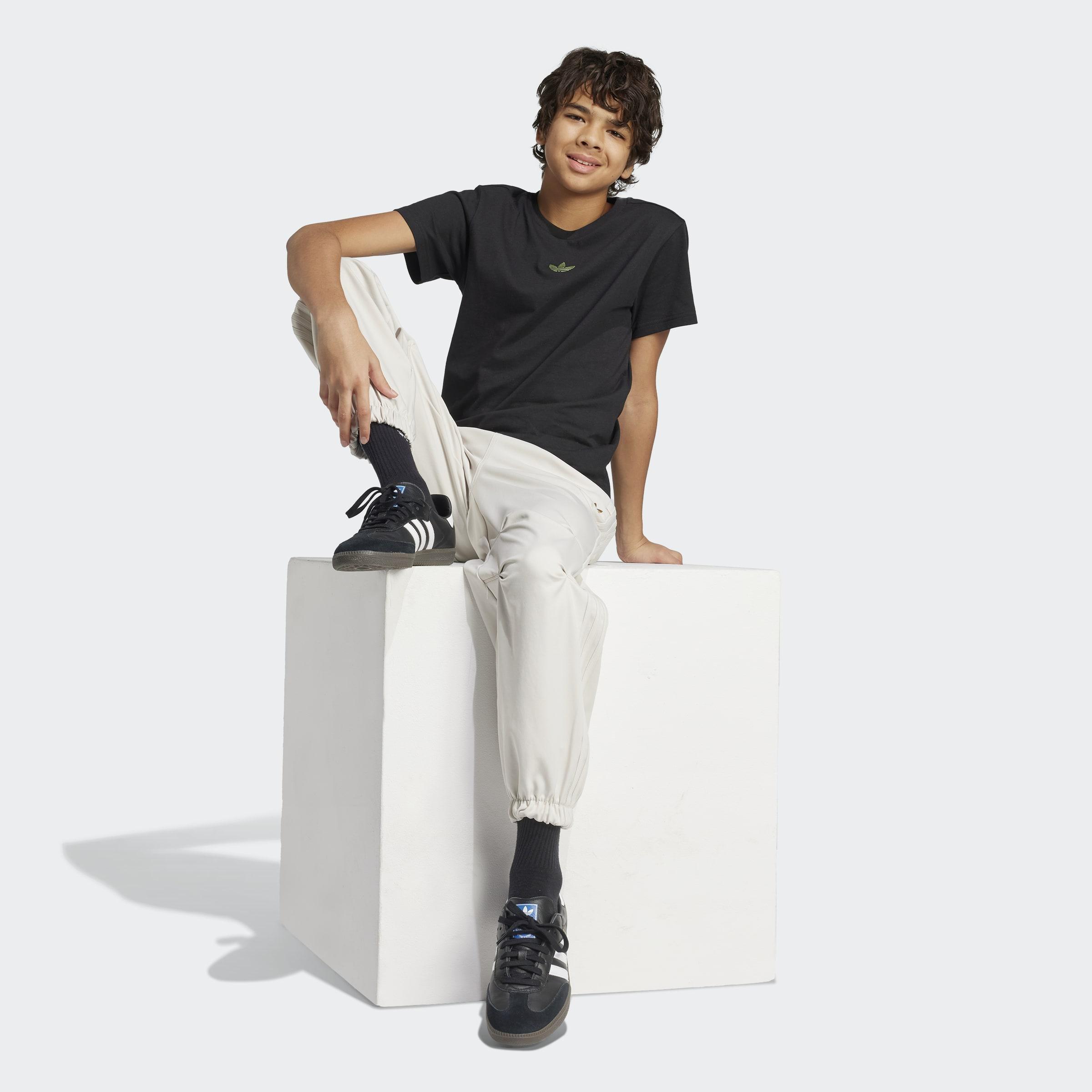 Kids Unisex adidas Originals x Minecraft Graphic T-Shirt, Black, A901_ONE, large image number 14