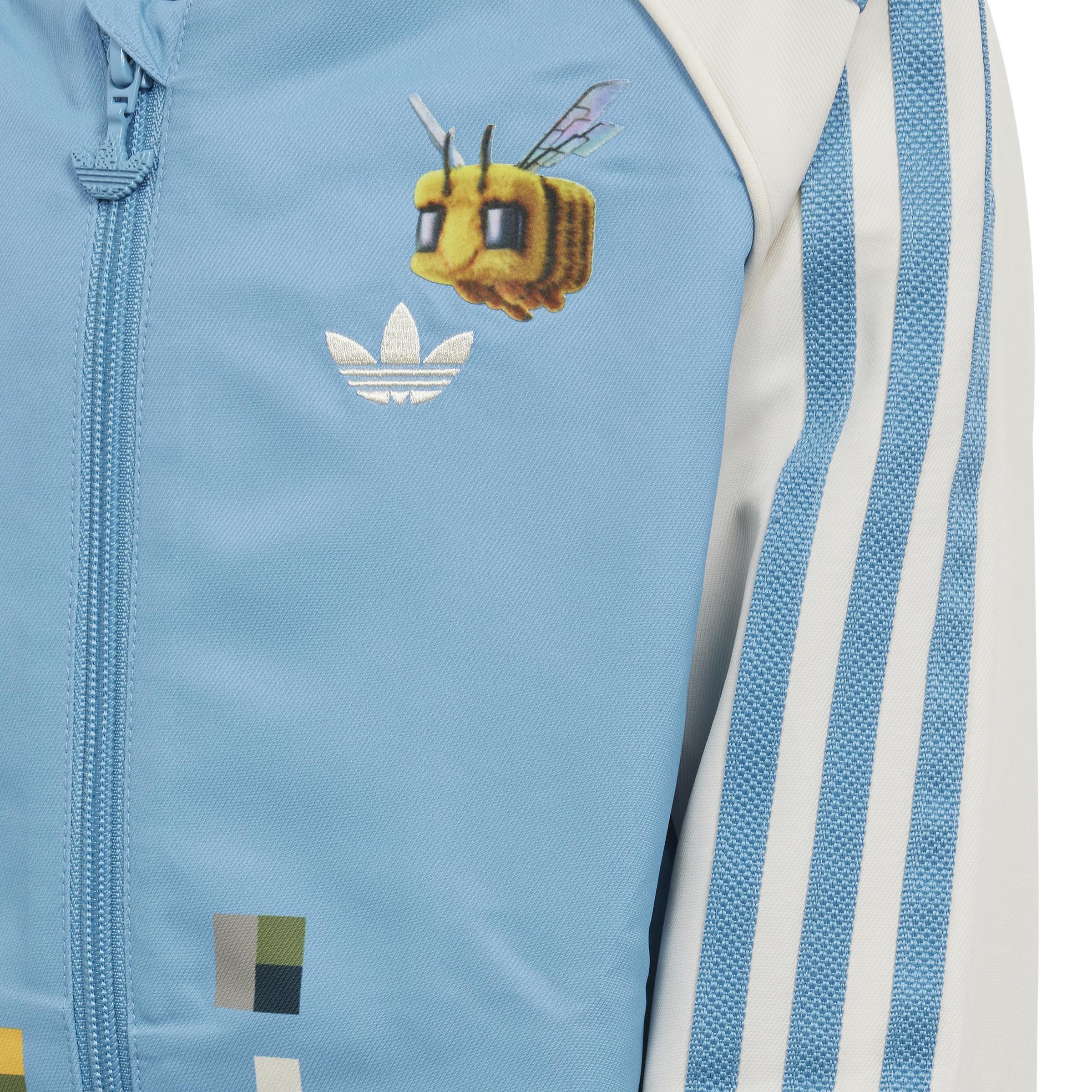Kids Unisex adidas Originals x Minecraft Track Suit Set, Blue, A901_ONE, large image number 5
