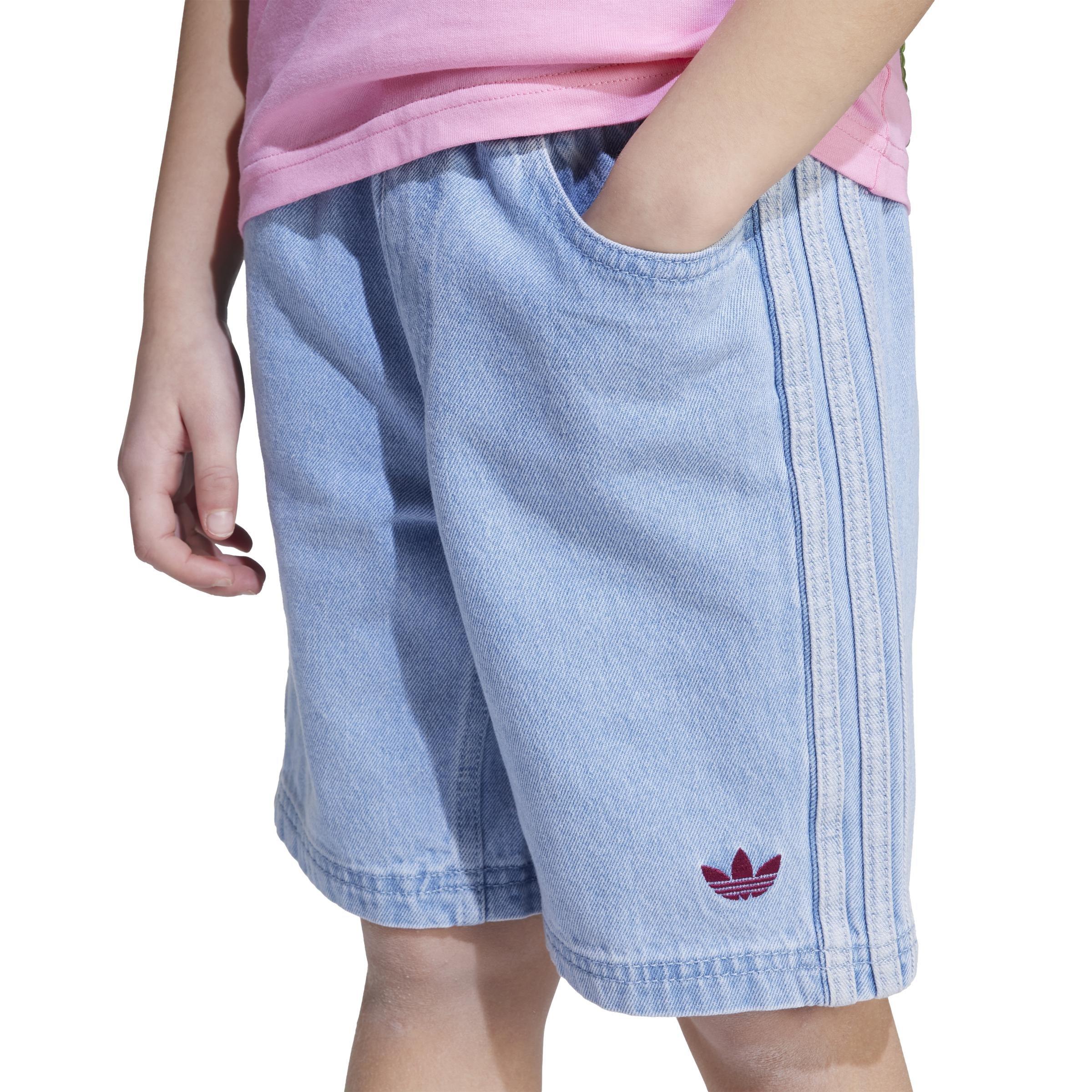 Kids Unisex adidas Originals x Minecraft Tee and Short Set, Pink, A901_ONE, large image number 6