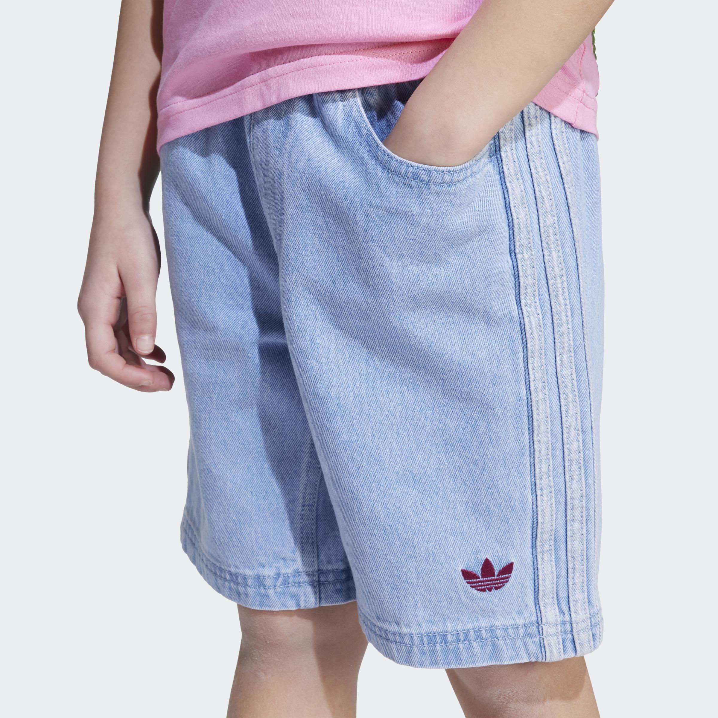 Kids Unisex adidas Originals x Minecraft Tee and Short Set, Pink, A901_ONE, large image number 7