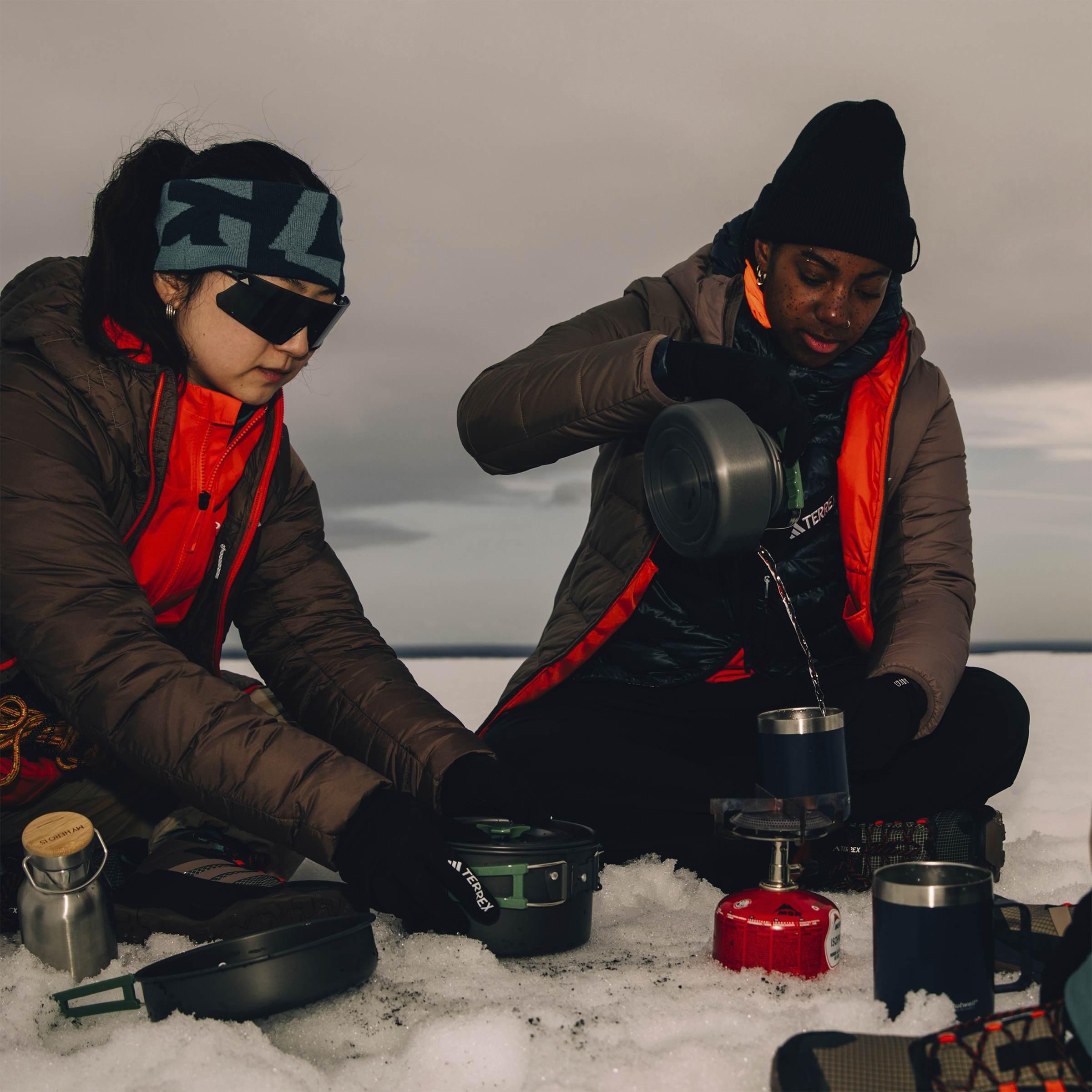 Terrex Multi Light Down Climawarm Hooded Jacket, Brown, A901_ONE, large image number 5