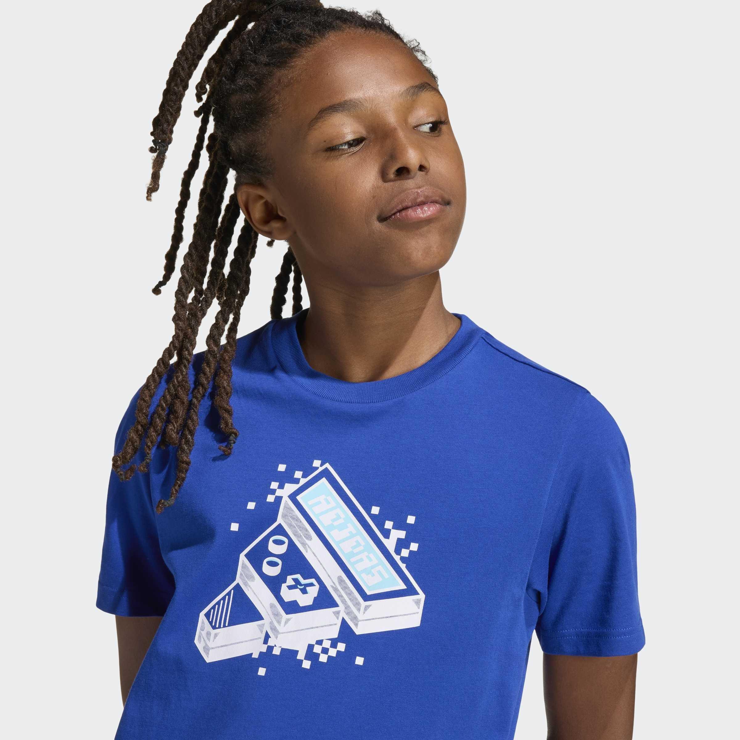 Kids Unisex Gaming Graphic T-Shirt, Blue, A901_ONE, large image number 1