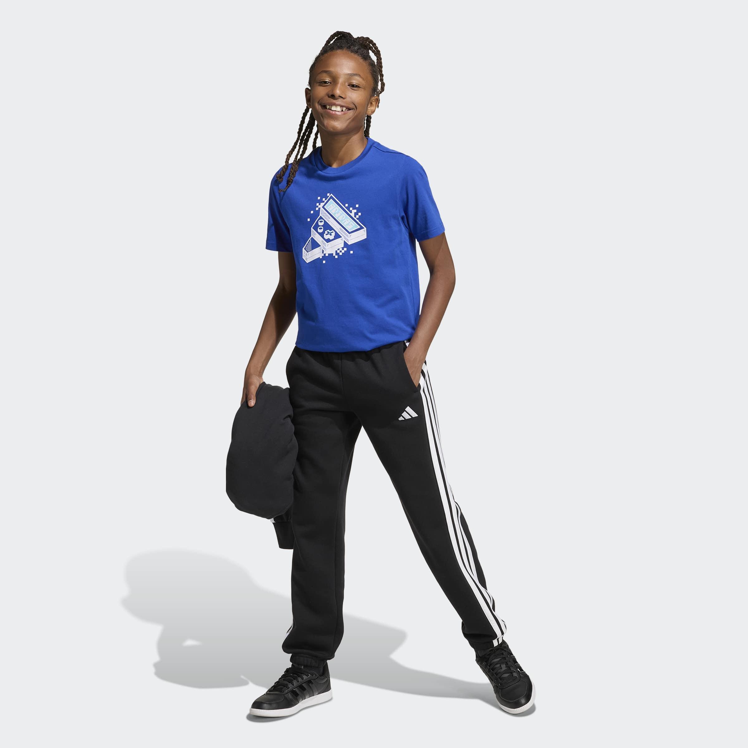 Kids Unisex Gaming Graphic T-Shirt, Blue, A901_ONE, large image number 3