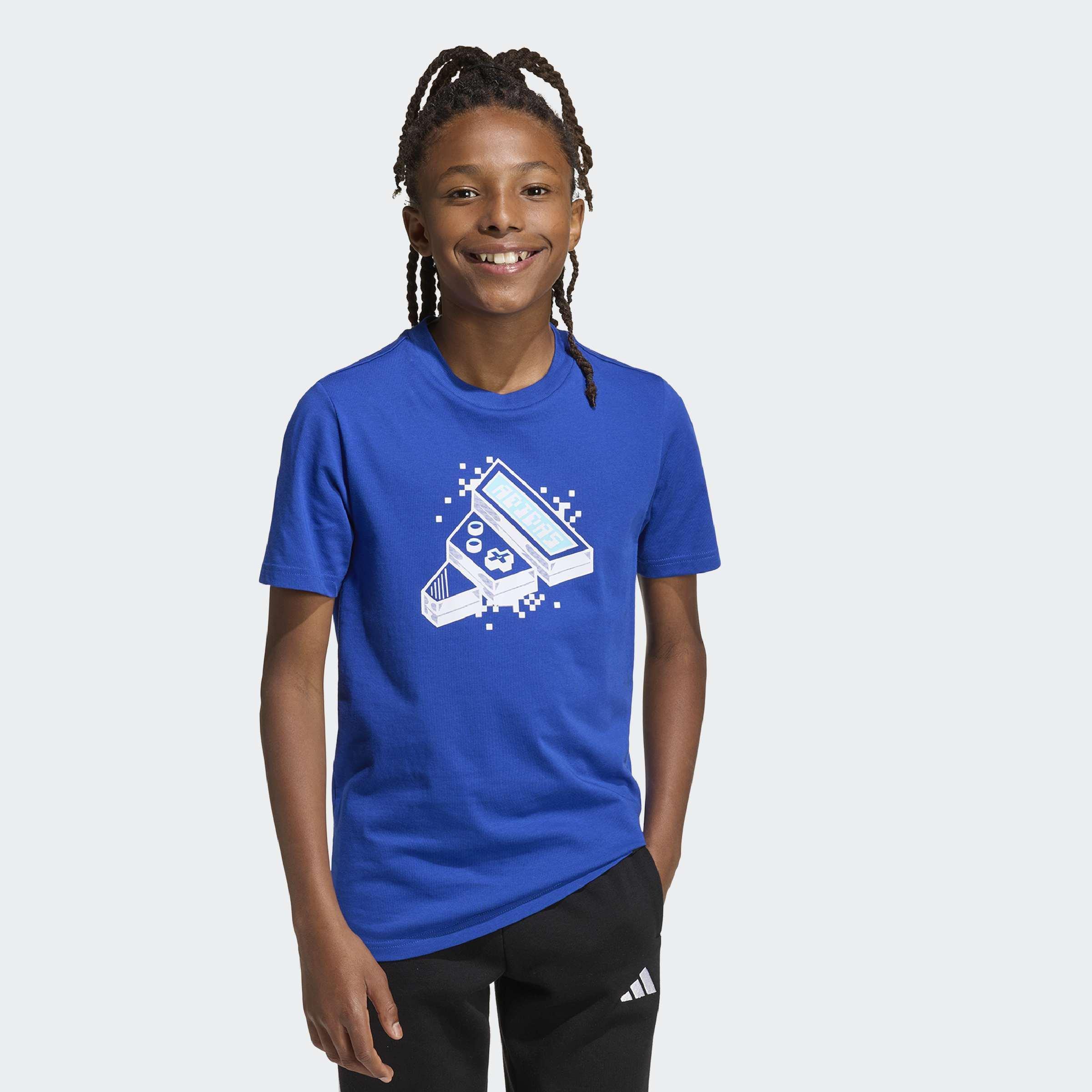 Kids Unisex Gaming Graphic T-Shirt, Blue, A901_ONE, large image number 4
