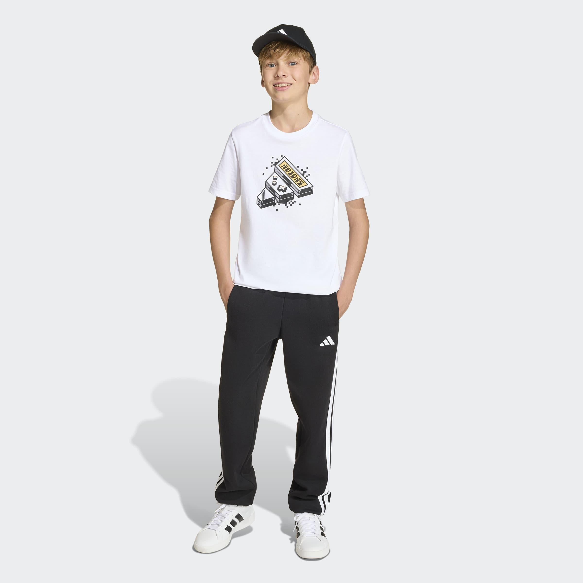 Kids Unisex Gaming Graphic T-Shirt, White, A901_ONE, large image number 4