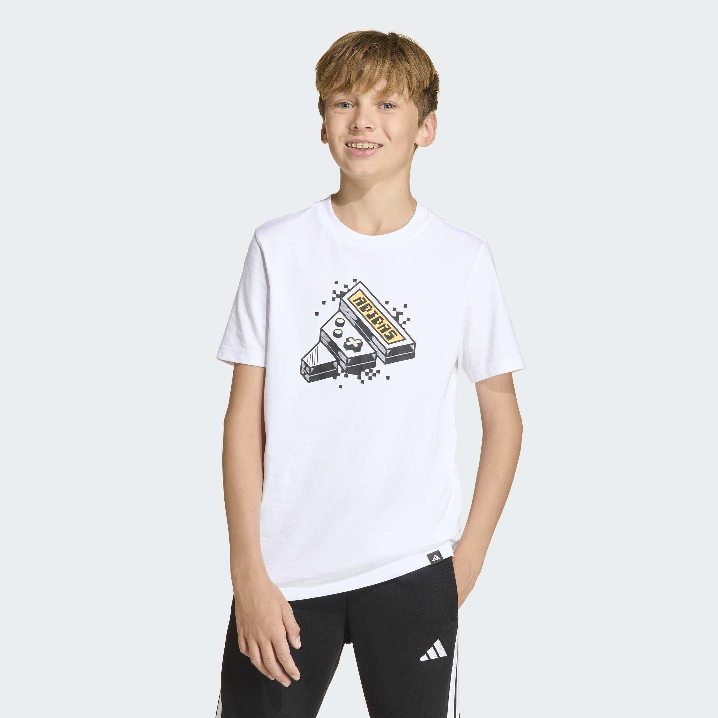 Kids Unisex Gaming Graphic T-Shirt, White, A901_ONE, large image number 5