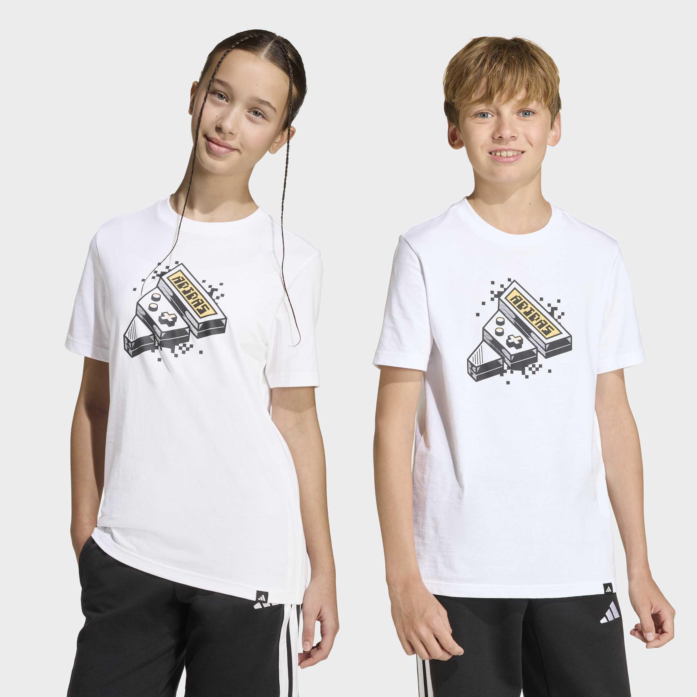 Kids Unisex Gaming Graphic T-Shirt, White, A901_ONE, large image number 6