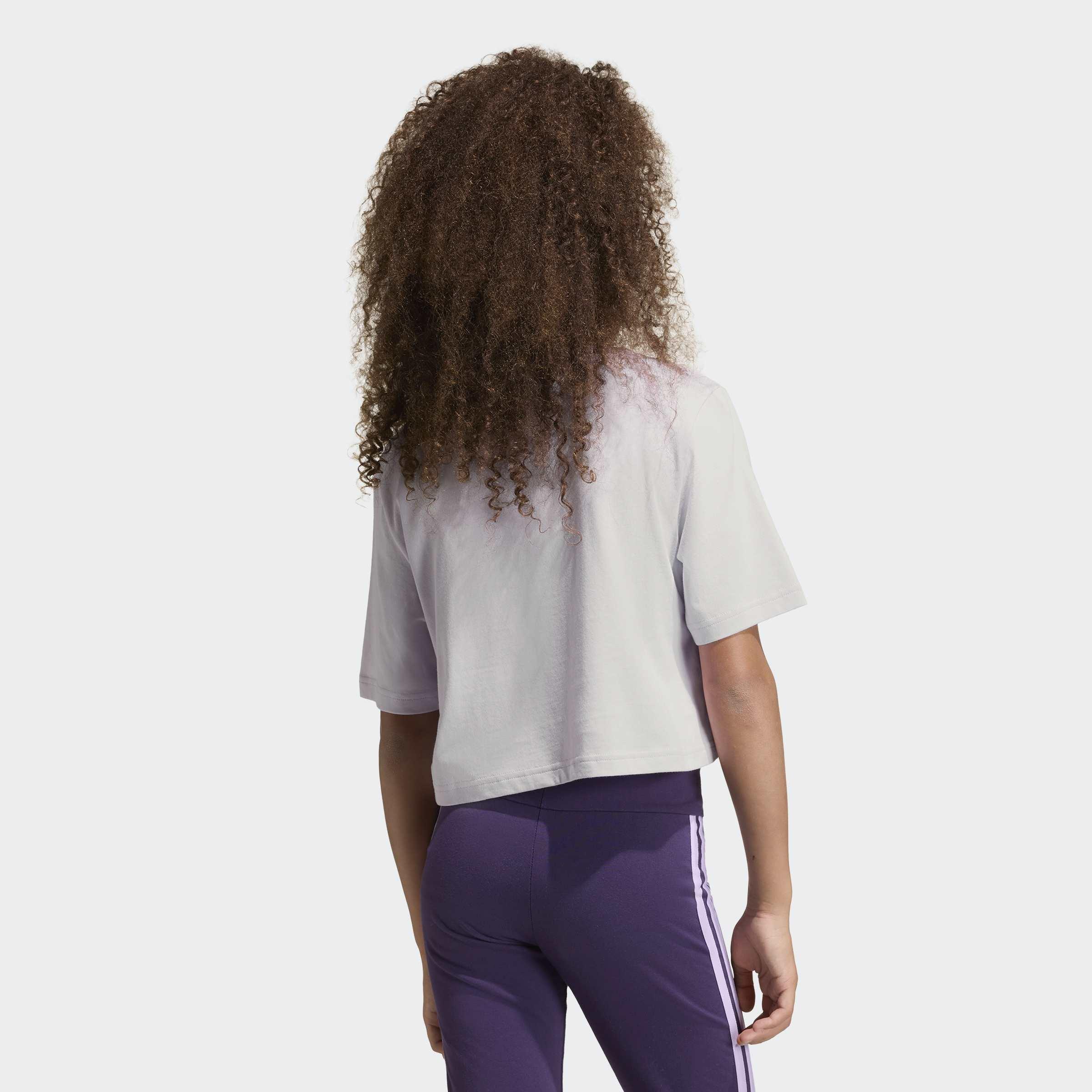Kids Everyday Glam Cropped Graphic T-Shirt, Purple, A901_ONE, large image number 1