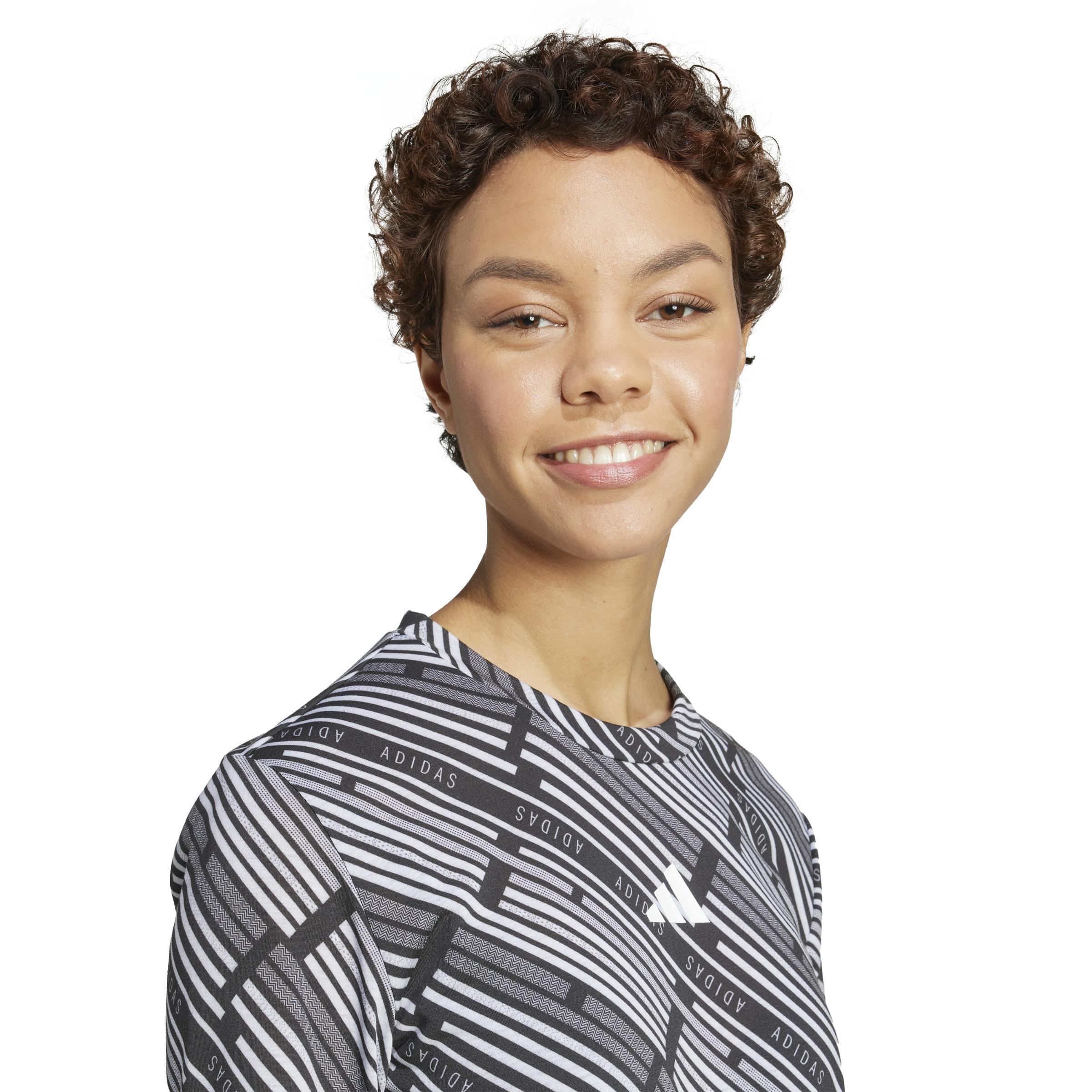 Emerging Harmony Long Sleeve Jersey Shirt, Black, A901_ONE, large image number 4