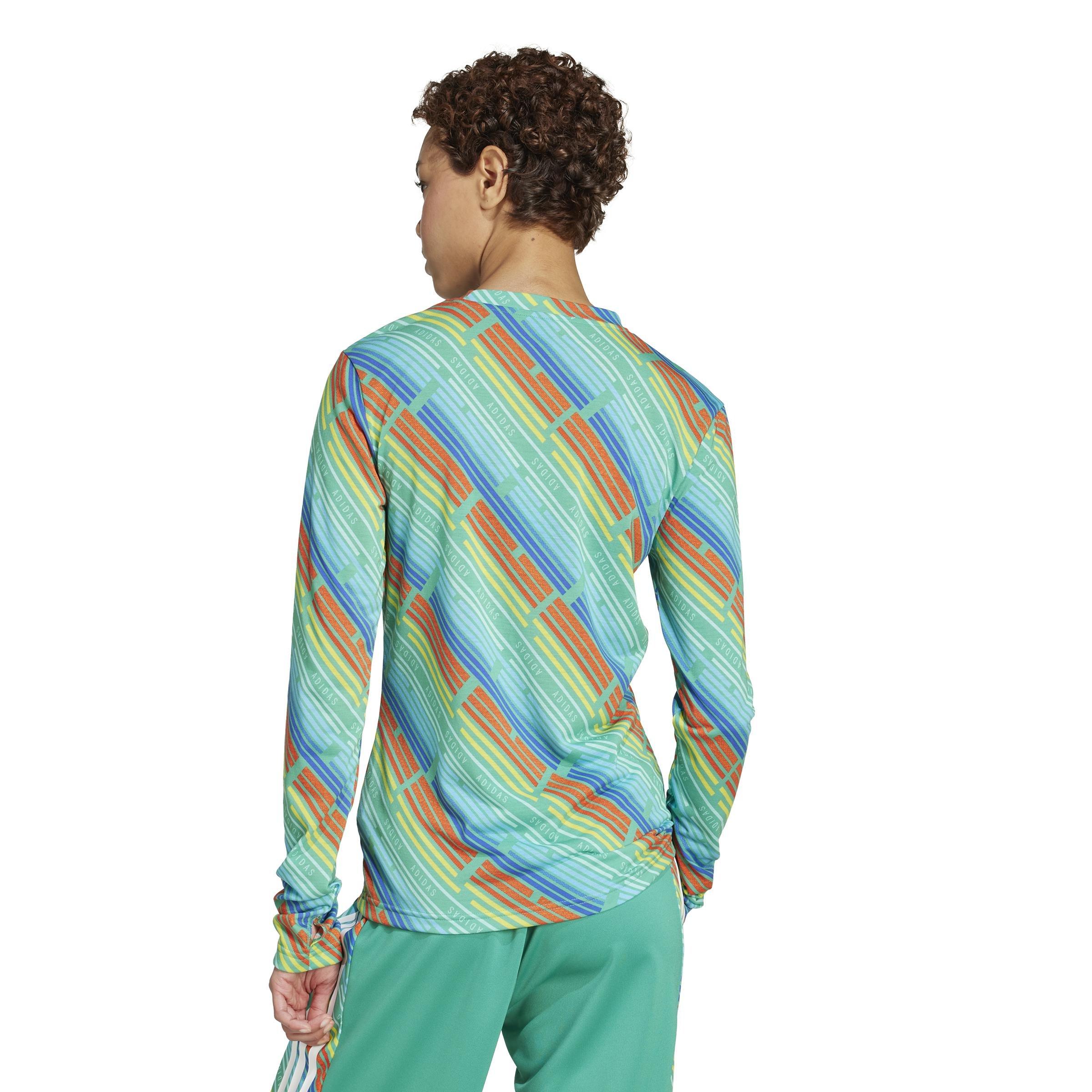 Emerging Harmony Long Sleeve Jersey Shirt, Green, A901_ONE, large image number 2