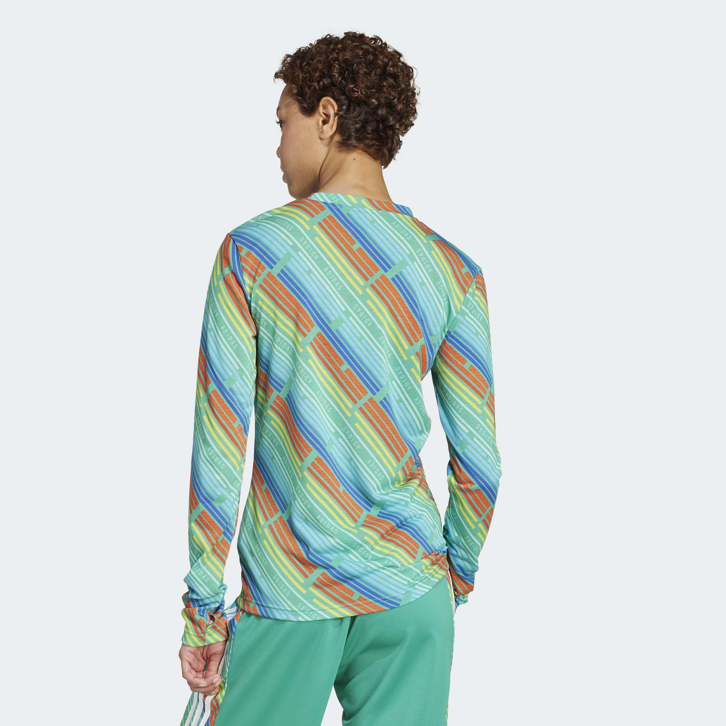 Emerging Harmony Long Sleeve Jersey Shirt, Green, A901_ONE, large image number 3