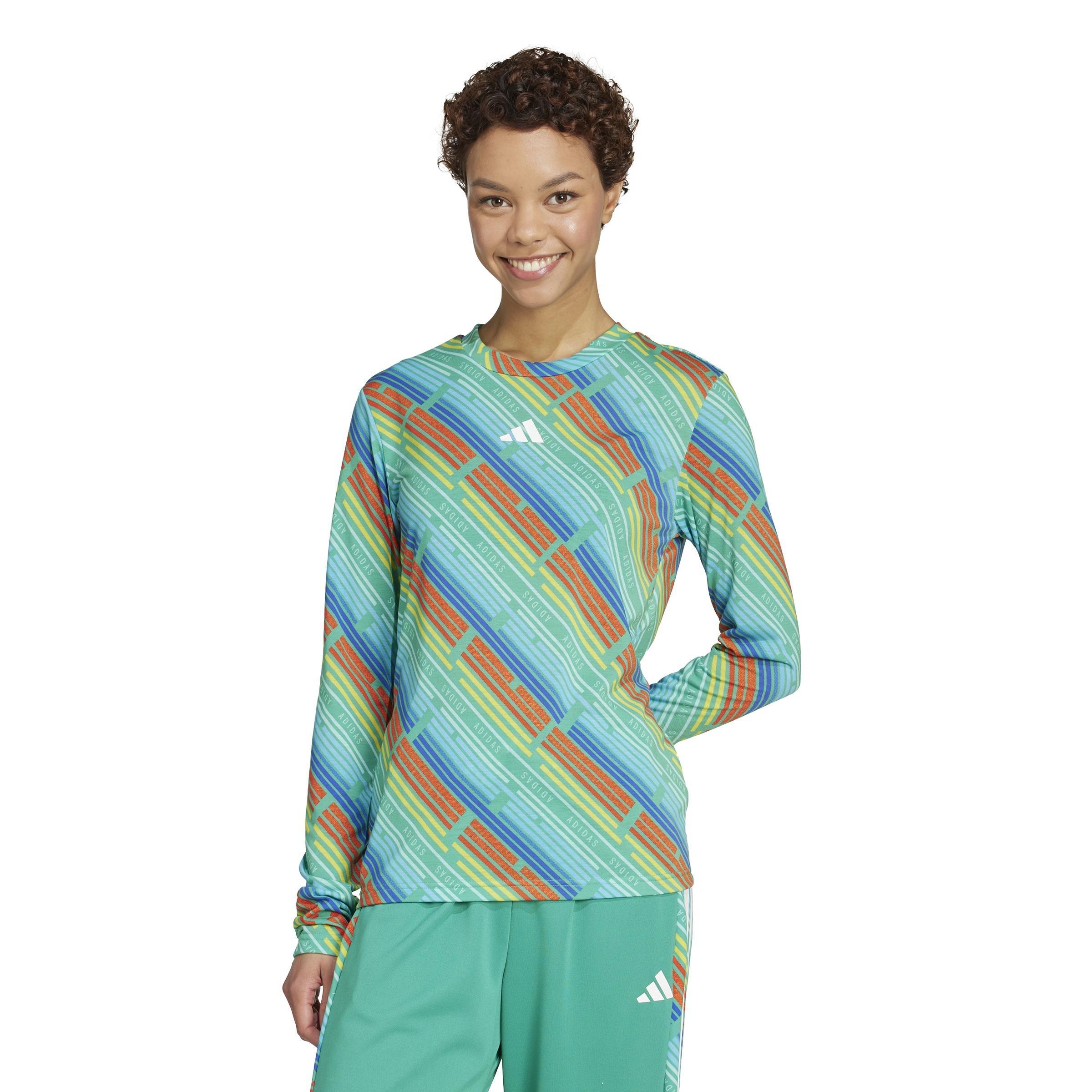 Emerging Harmony Long Sleeve Jersey Shirt, Green, A901_ONE, large image number 8
