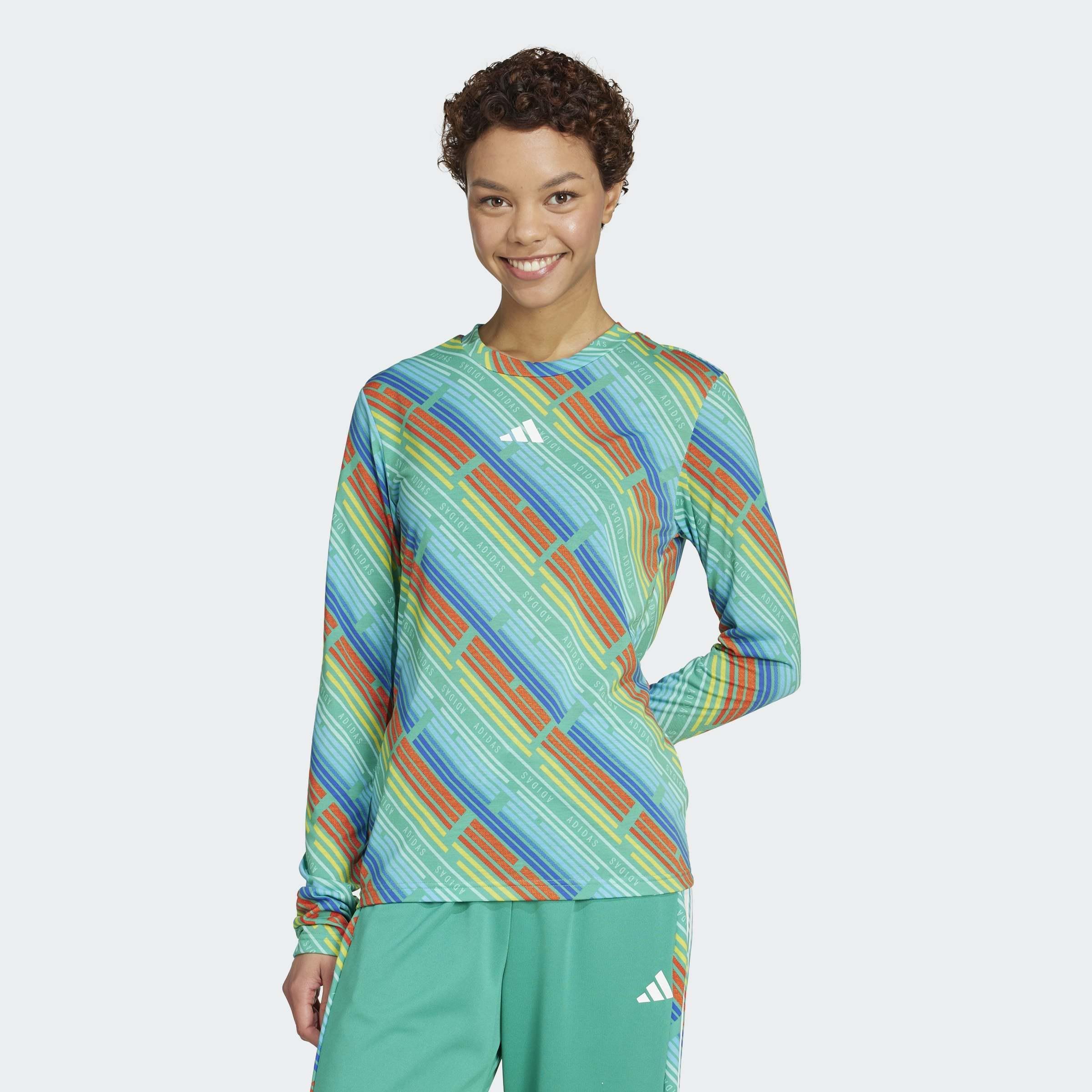 Emerging Harmony Long Sleeve Jersey Shirt, Green, A901_ONE, large image number 11