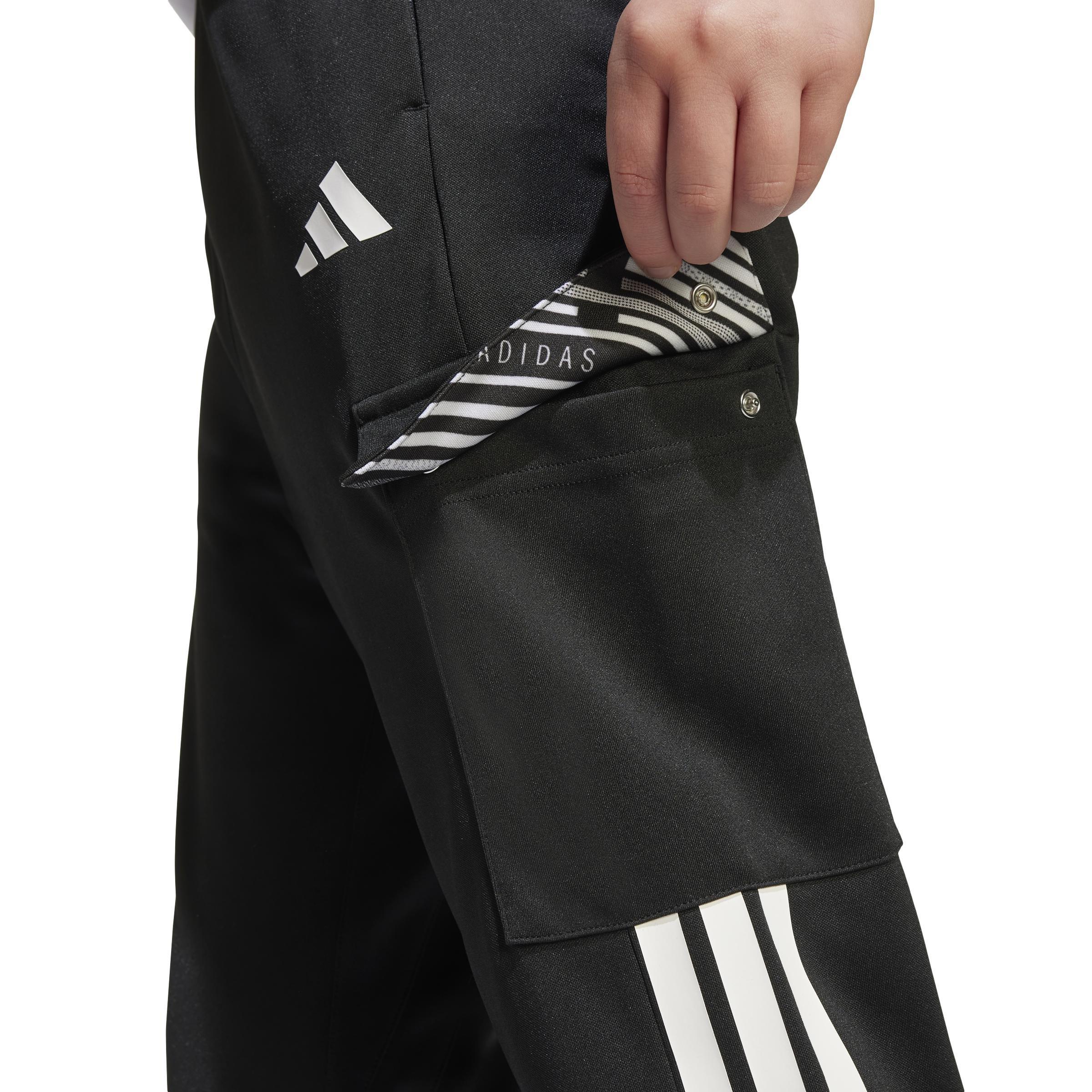 Kids Emerging Harmony Tiro Cargo Track Joggers, Black, A901_ONE, large image number 4