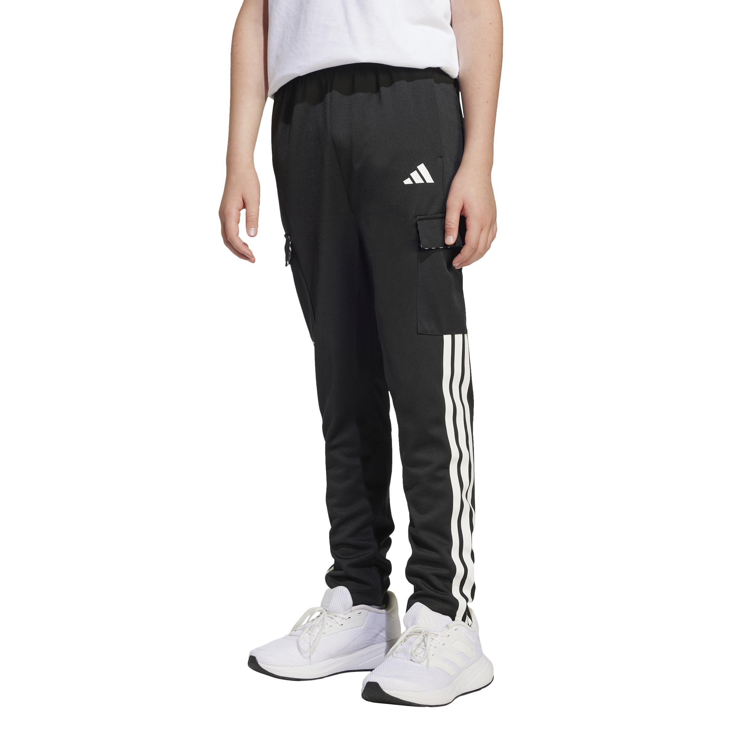 Kids Emerging Harmony Tiro Cargo Track Joggers, Black, A901_ONE, large image number 8