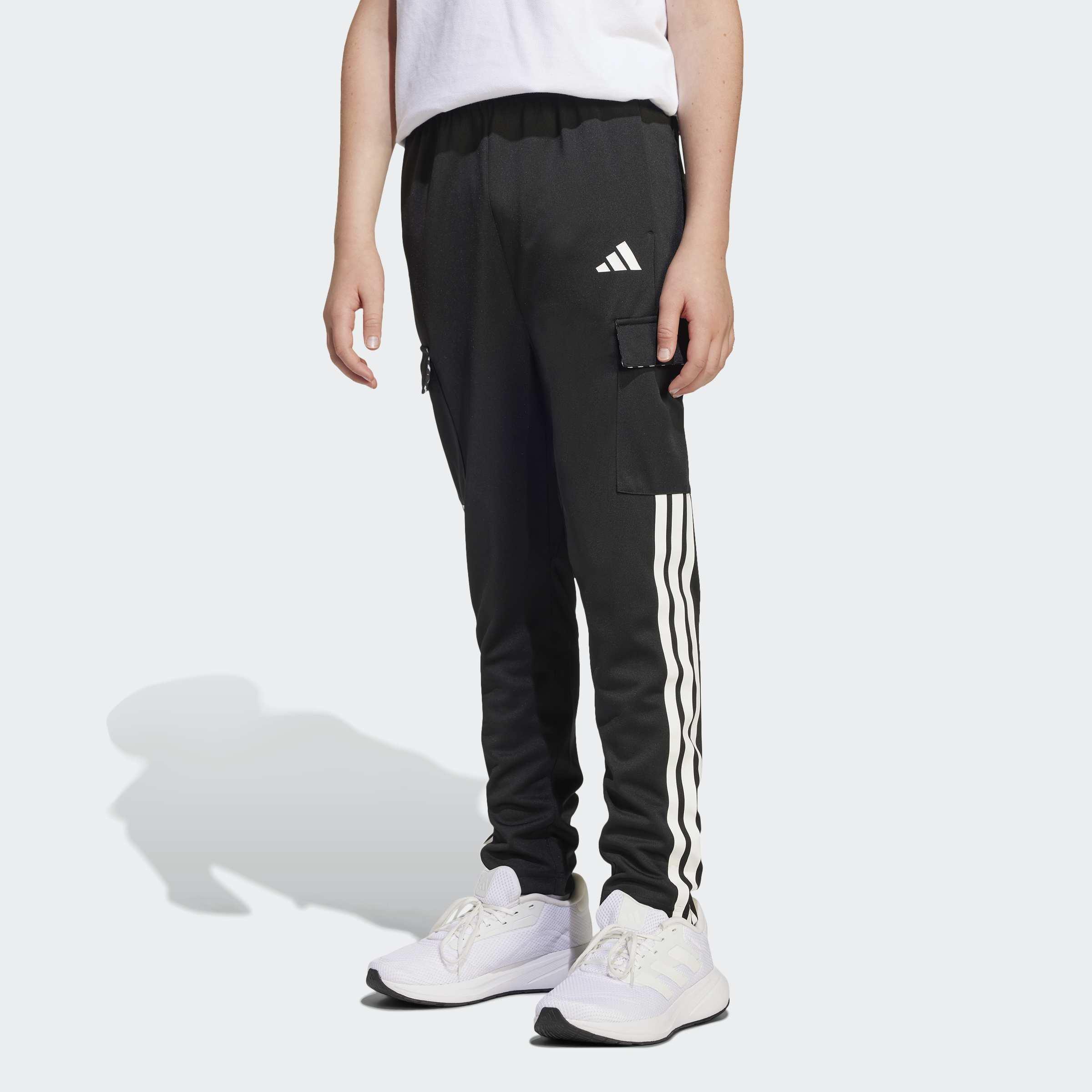 Kids Emerging Harmony Tiro Cargo Track Joggers, Black, A901_ONE, large image number 11