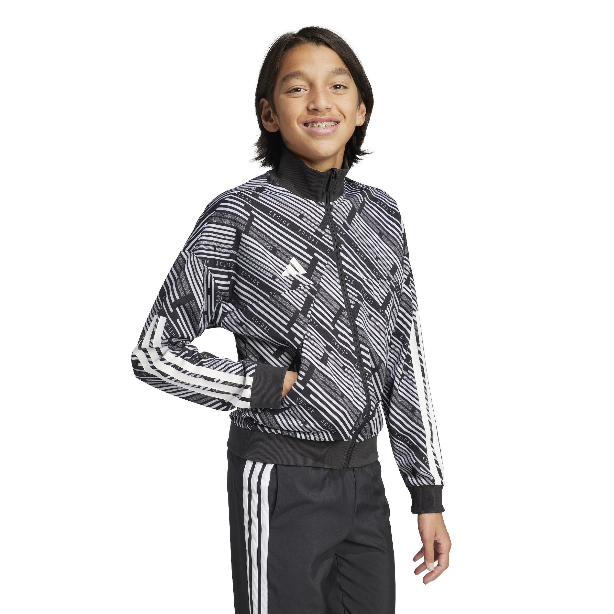 Kids Unisex Emerging Harmony Tiro Track Jacket, Black, A901_ONE, large image number 11