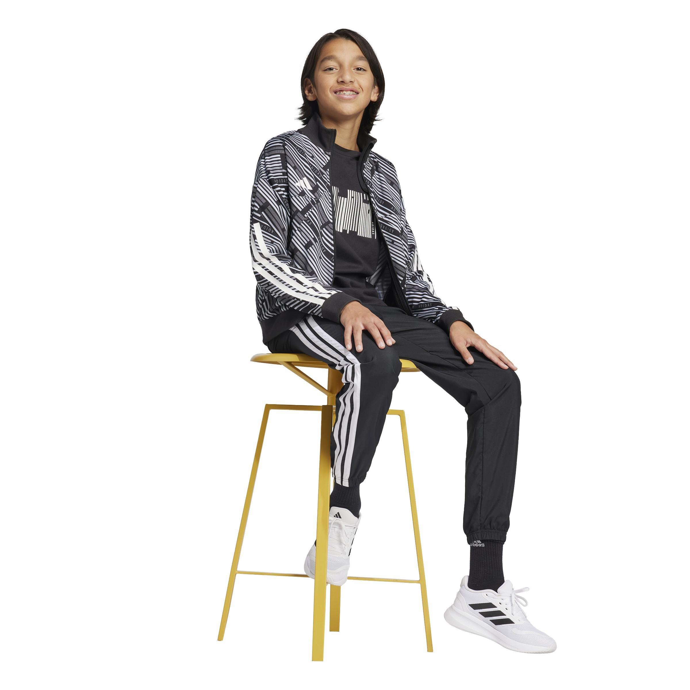 Kids Unisex Emerging Harmony Tiro Track Jacket, Black, A901_ONE, large image number 12