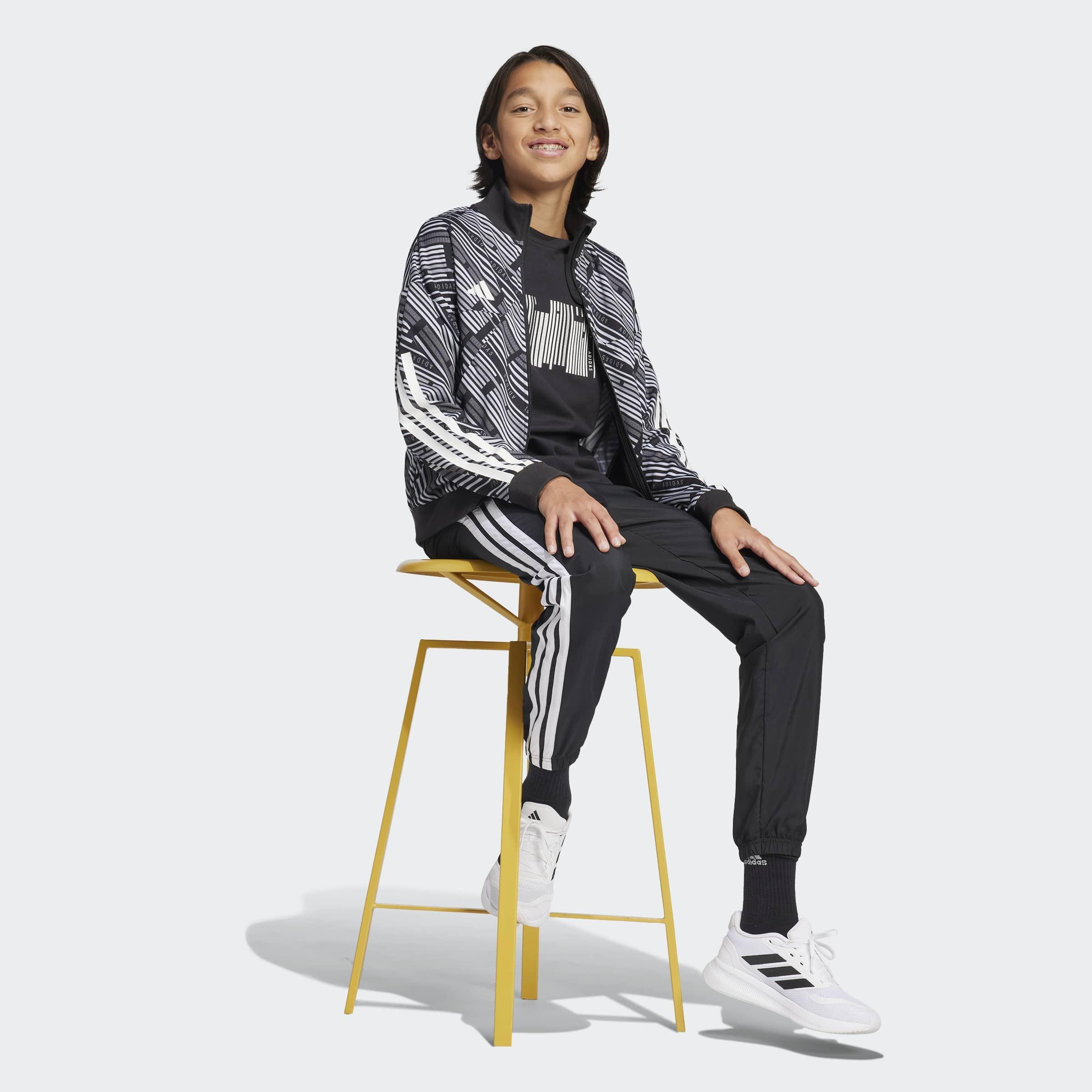 Kids Unisex Emerging Harmony Tiro Track Jacket, Black, A901_ONE, large image number 14