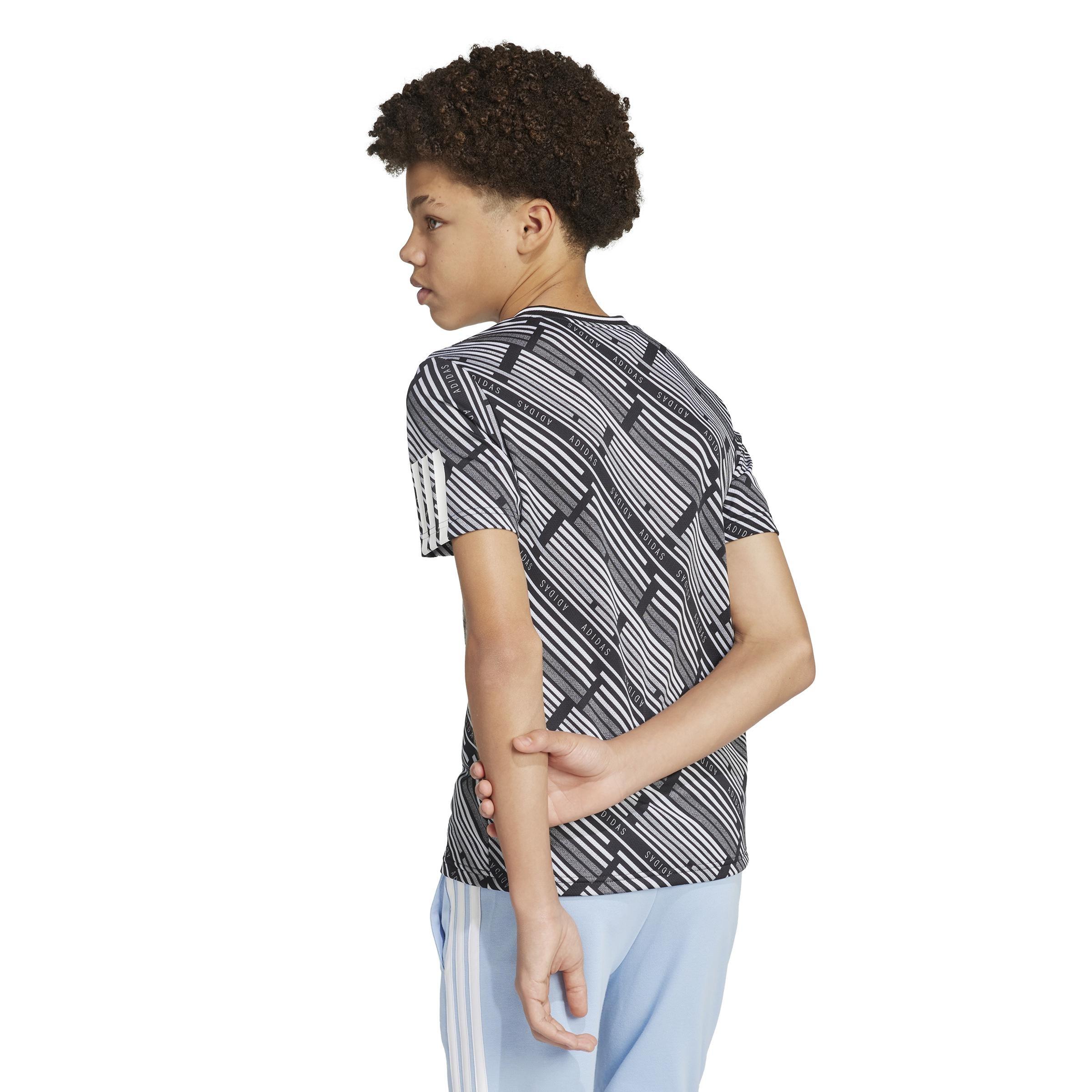 Kids Unisex Emerging Harmony T-Shirt, Black, A901_ONE, large image number 2