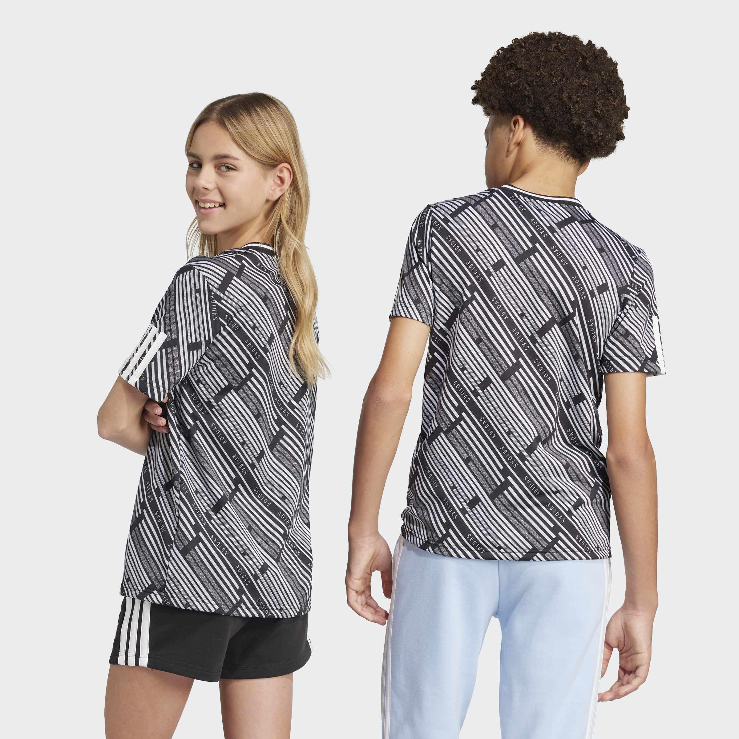 Kids Unisex Emerging Harmony T-Shirt, Black, A901_ONE, large image number 5