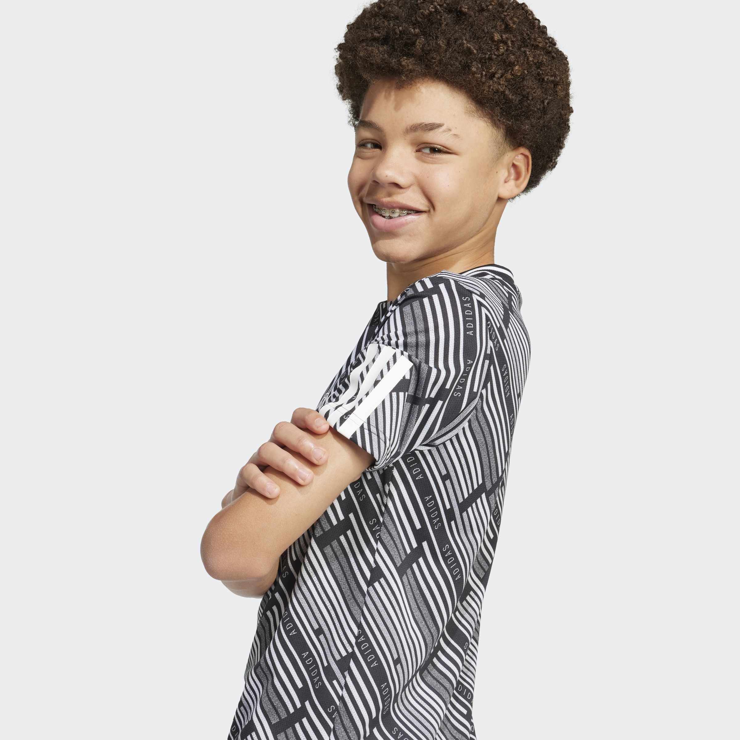 Kids Unisex Emerging Harmony T-Shirt, Black, A901_ONE, large image number 9