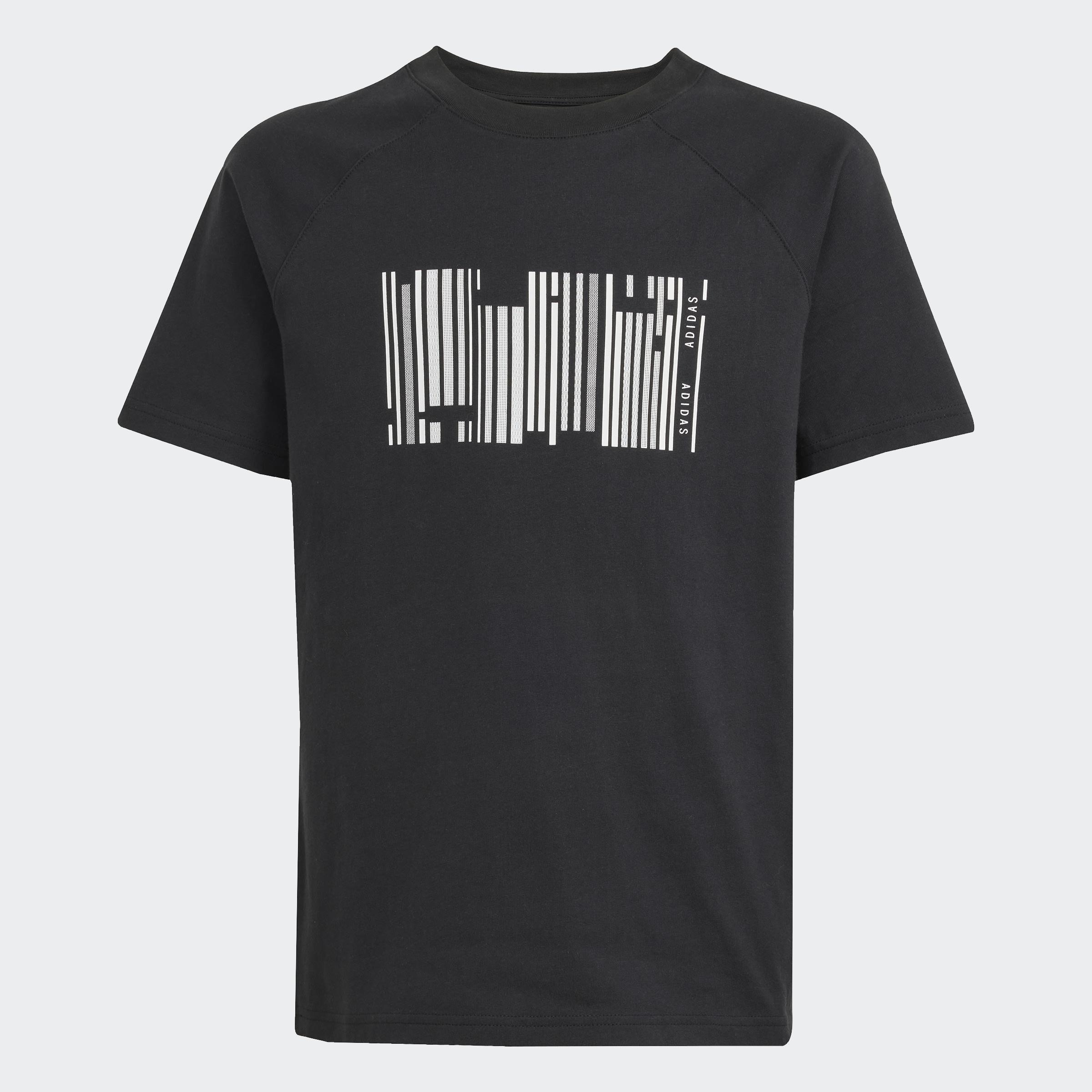 Kids Unisex Emerging Harmony Graphic T-Shirt, Black, A901_ONE, large image number 1