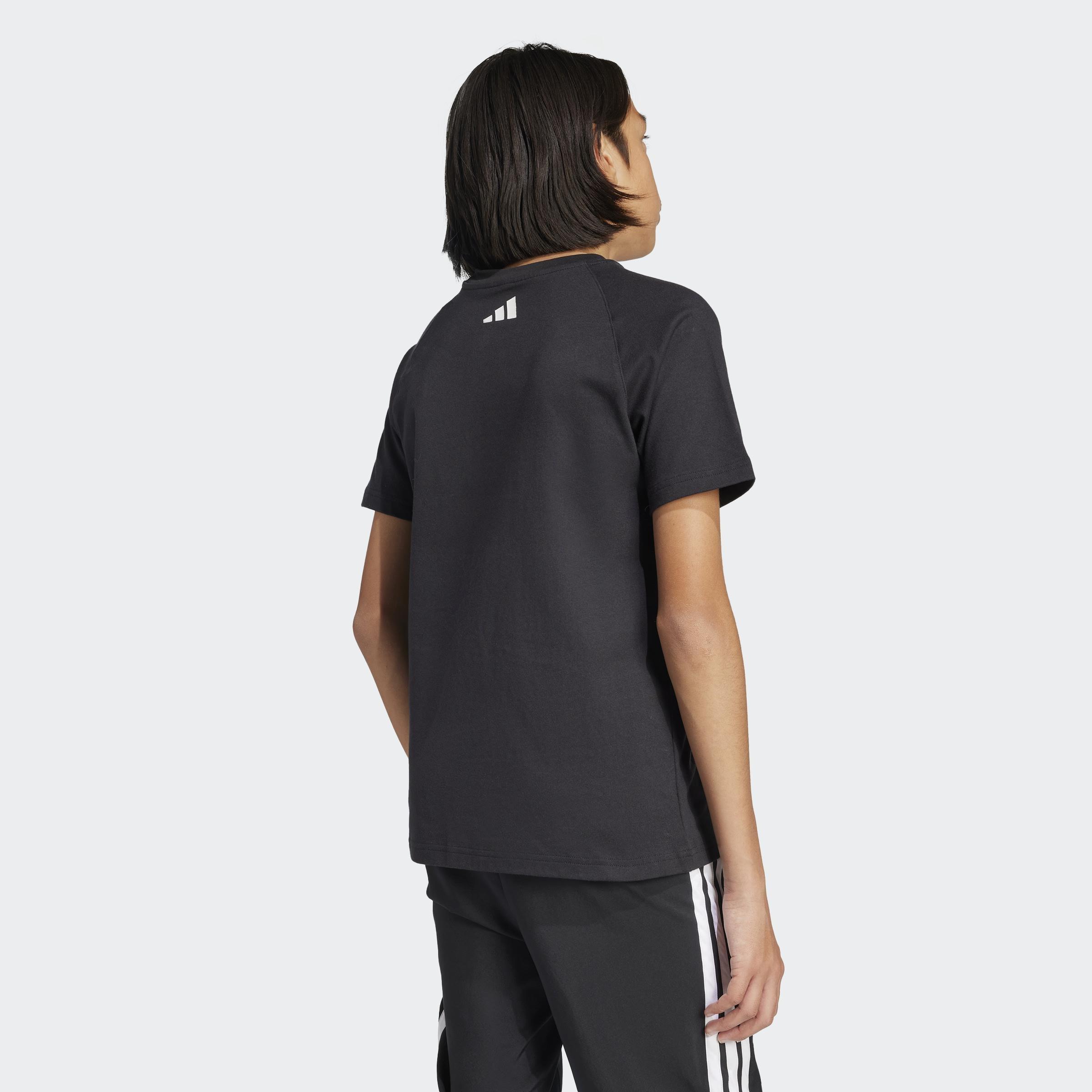 Kids Unisex Emerging Harmony Graphic T-Shirt, Black, A901_ONE, large image number 5