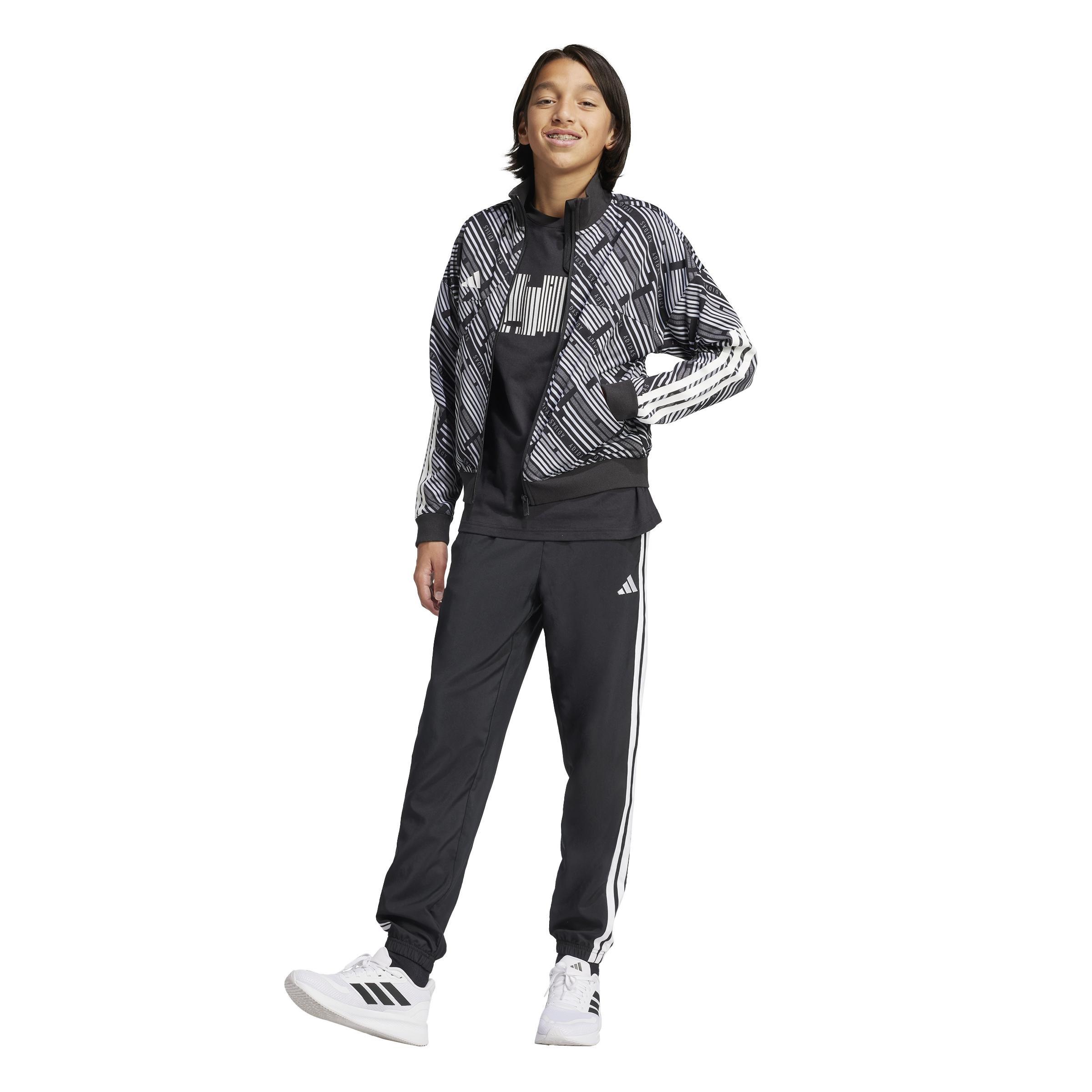 Kids Unisex Emerging Harmony Graphic T-Shirt, Black, A901_ONE, large image number 11