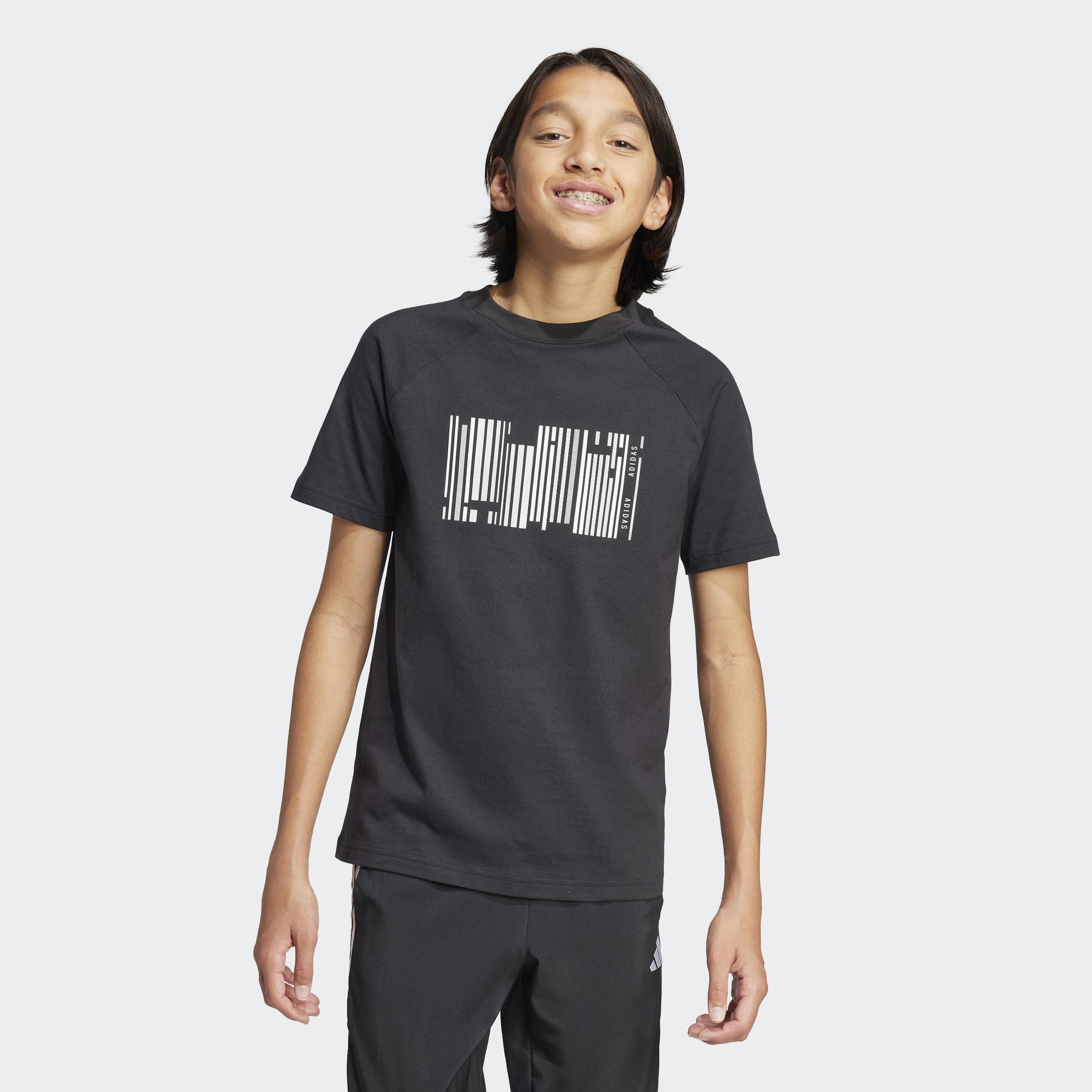 Kids Unisex Emerging Harmony Graphic T-Shirt, Black, A901_ONE, large image number 14
