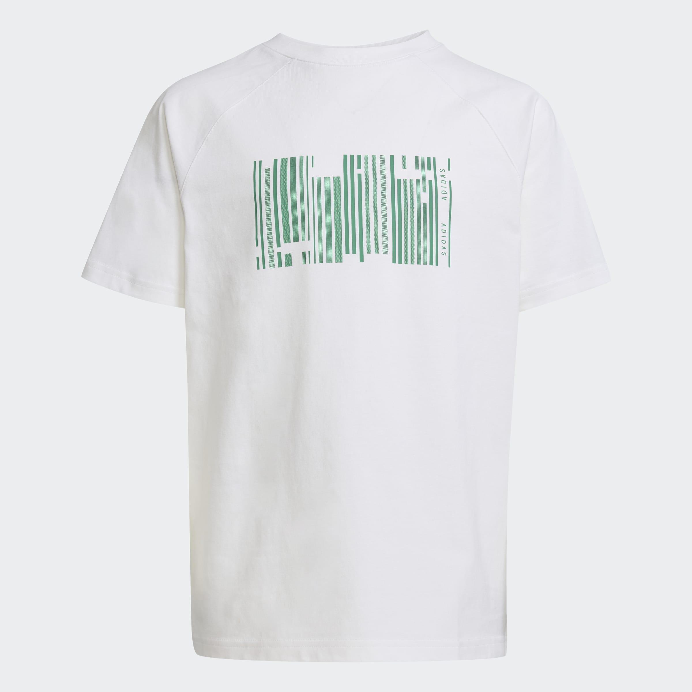 Kids Unisex Emerging Harmony Graphic T-Shirt, White, A901_ONE, large image number 1