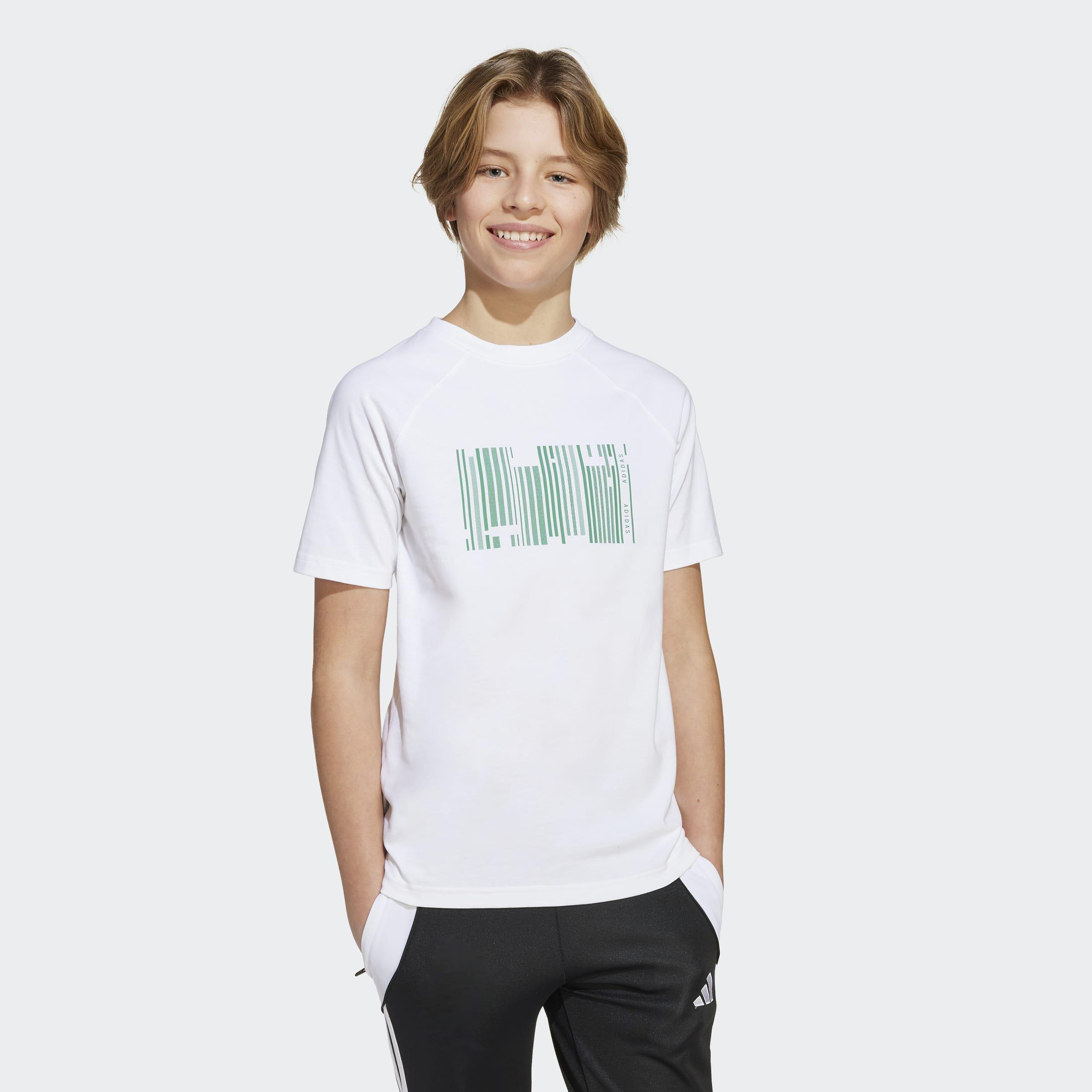 Kids Unisex Emerging Harmony Graphic T-Shirt, White, A901_ONE, large image number 11