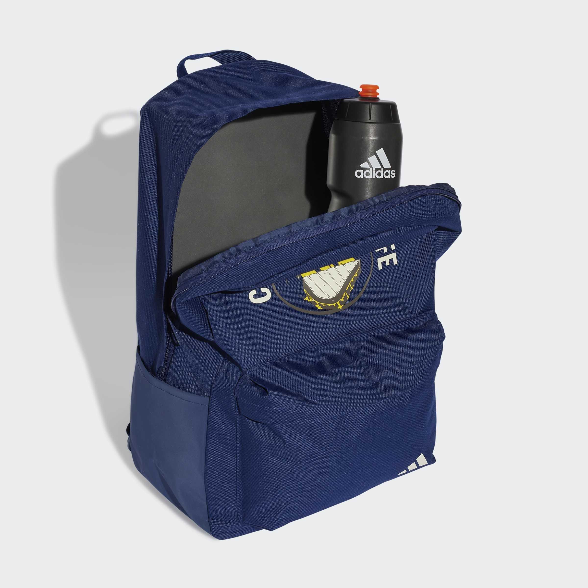 Unisex adidas Classic Grilled Cheese Graphic Backpack, Blue, A901_ONE, large image number 1