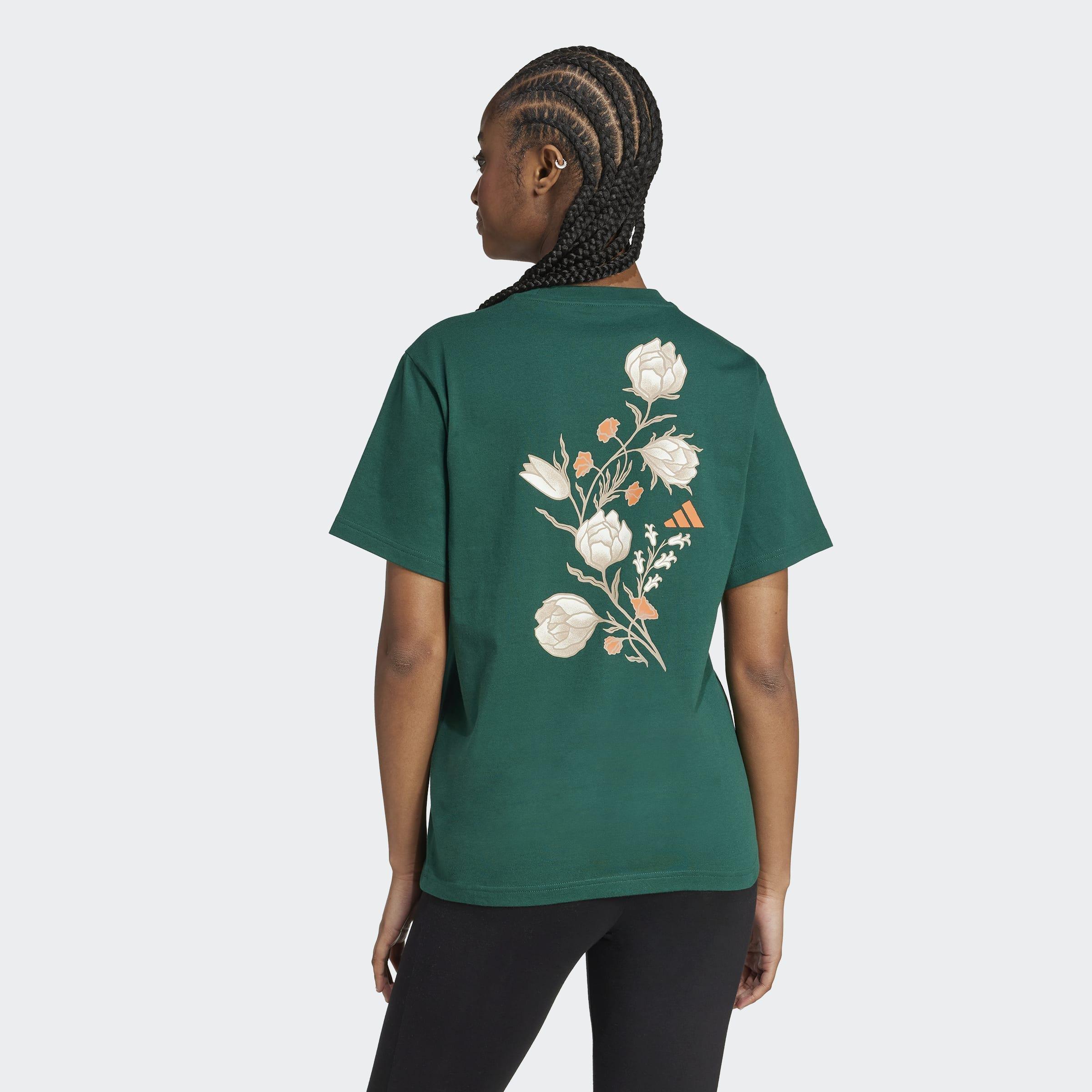 Tiro Floral Graphic T-Shirt, Green