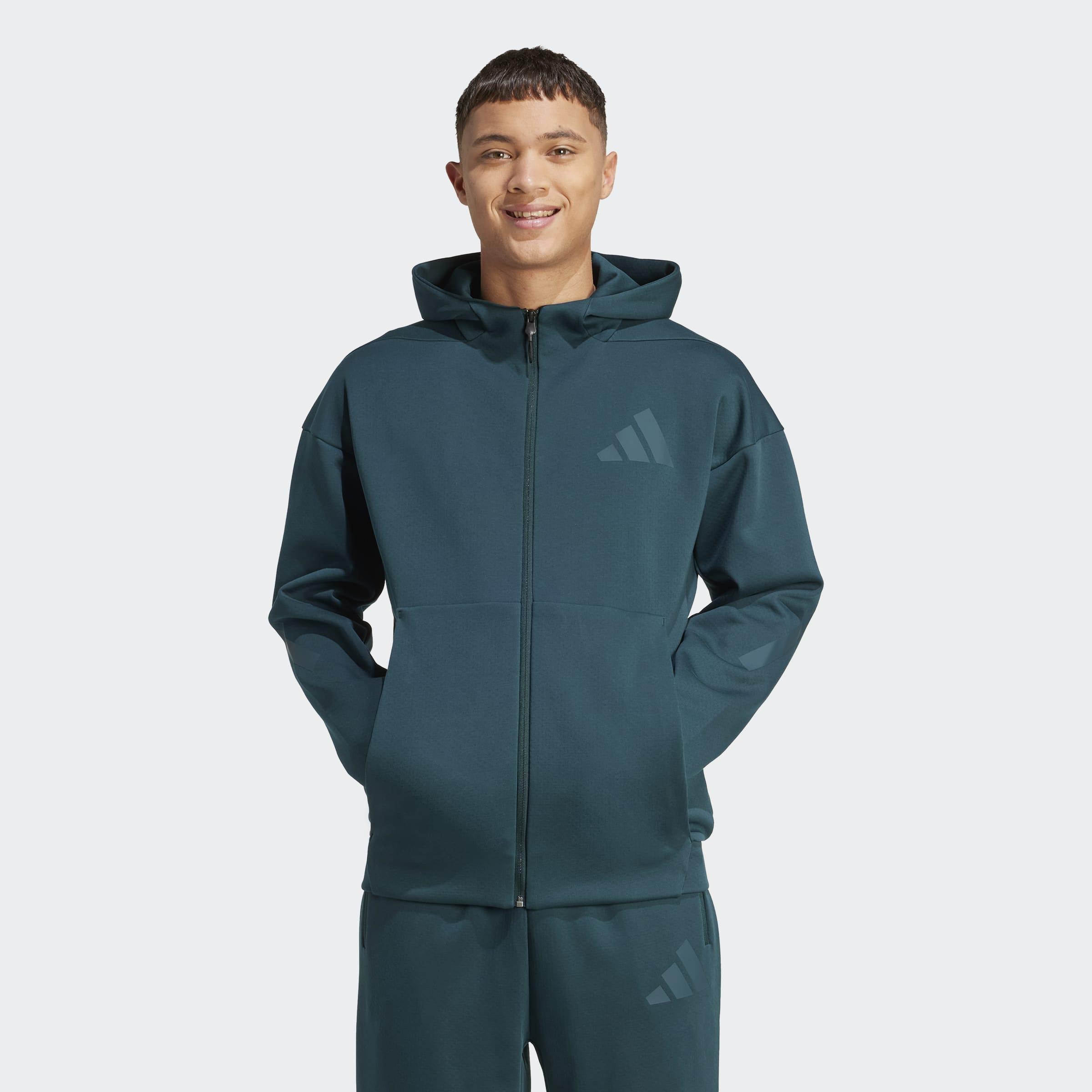 Z.N.E. Full-Zip Hooded Track Jacket, Green, A901_ONE, large image number 4