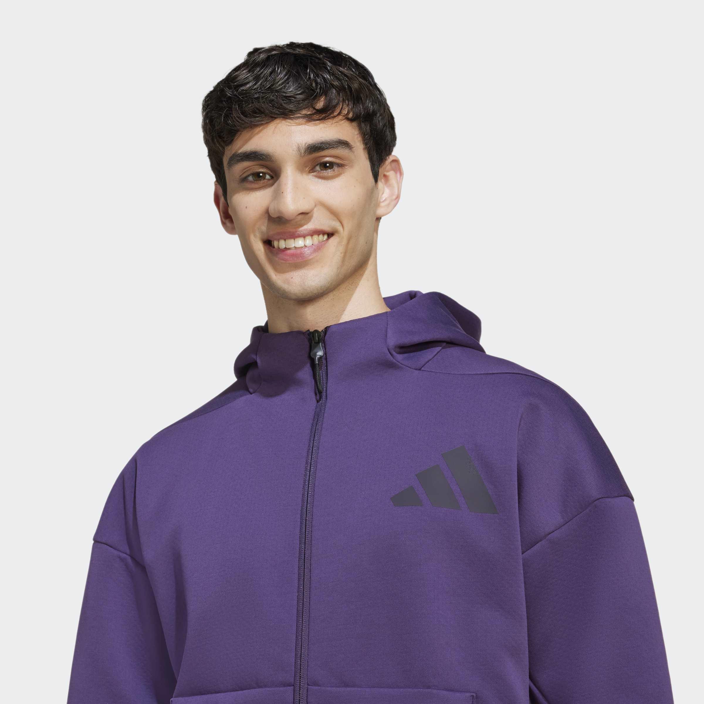 Z.N.E. Full-Zip Hooded Track Jacket, Purple, A901_ONE, large image number 2