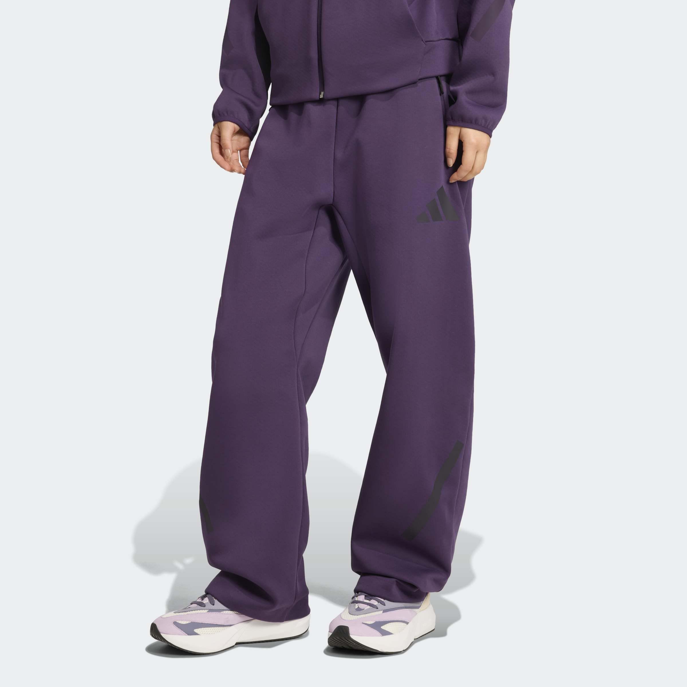 Adidas Z.N.E. Barrel Tracksuit Bottoms, Purple, A901_ONE, large image number 5