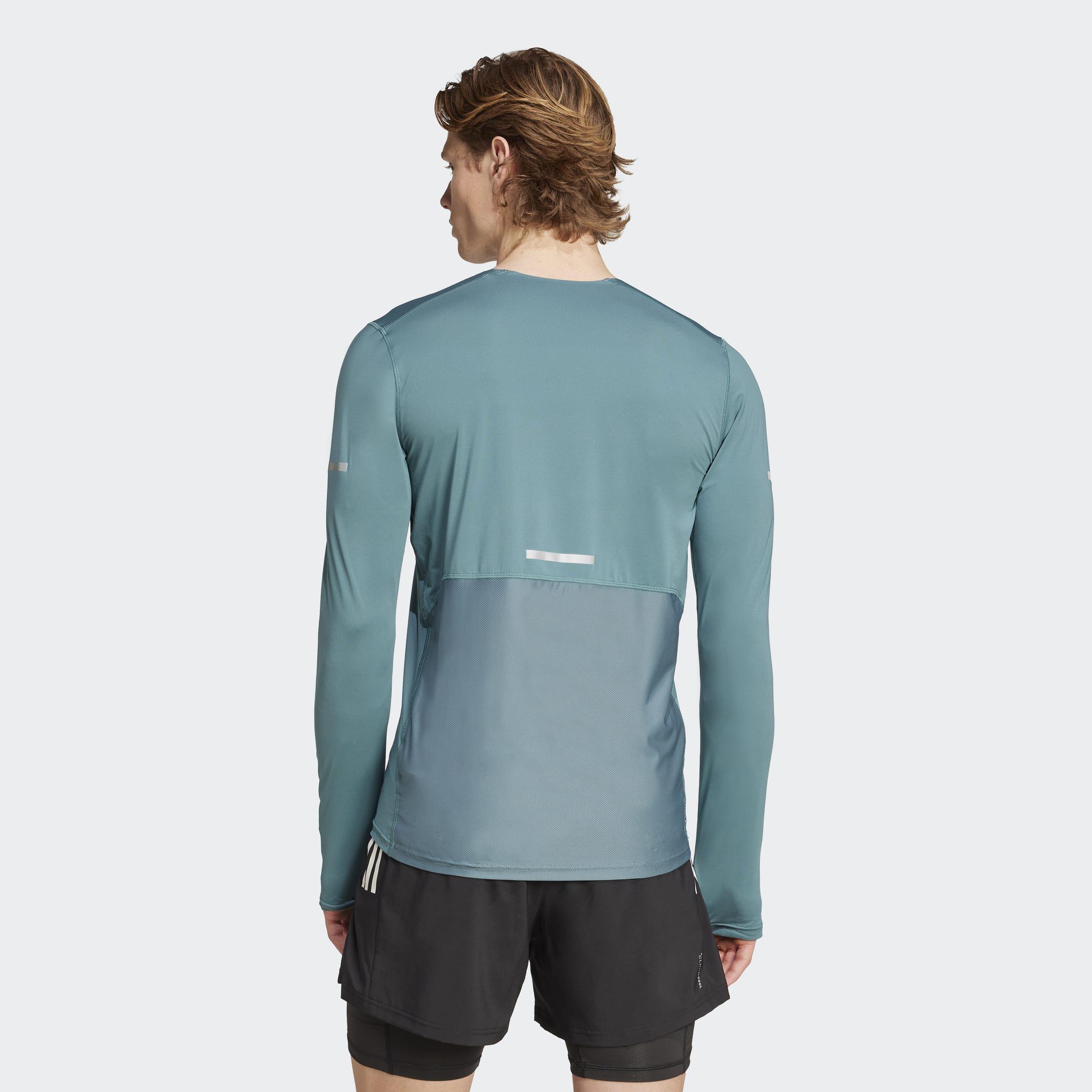 Adi365 Running Climacool+ Long-Sleeve Top, Green